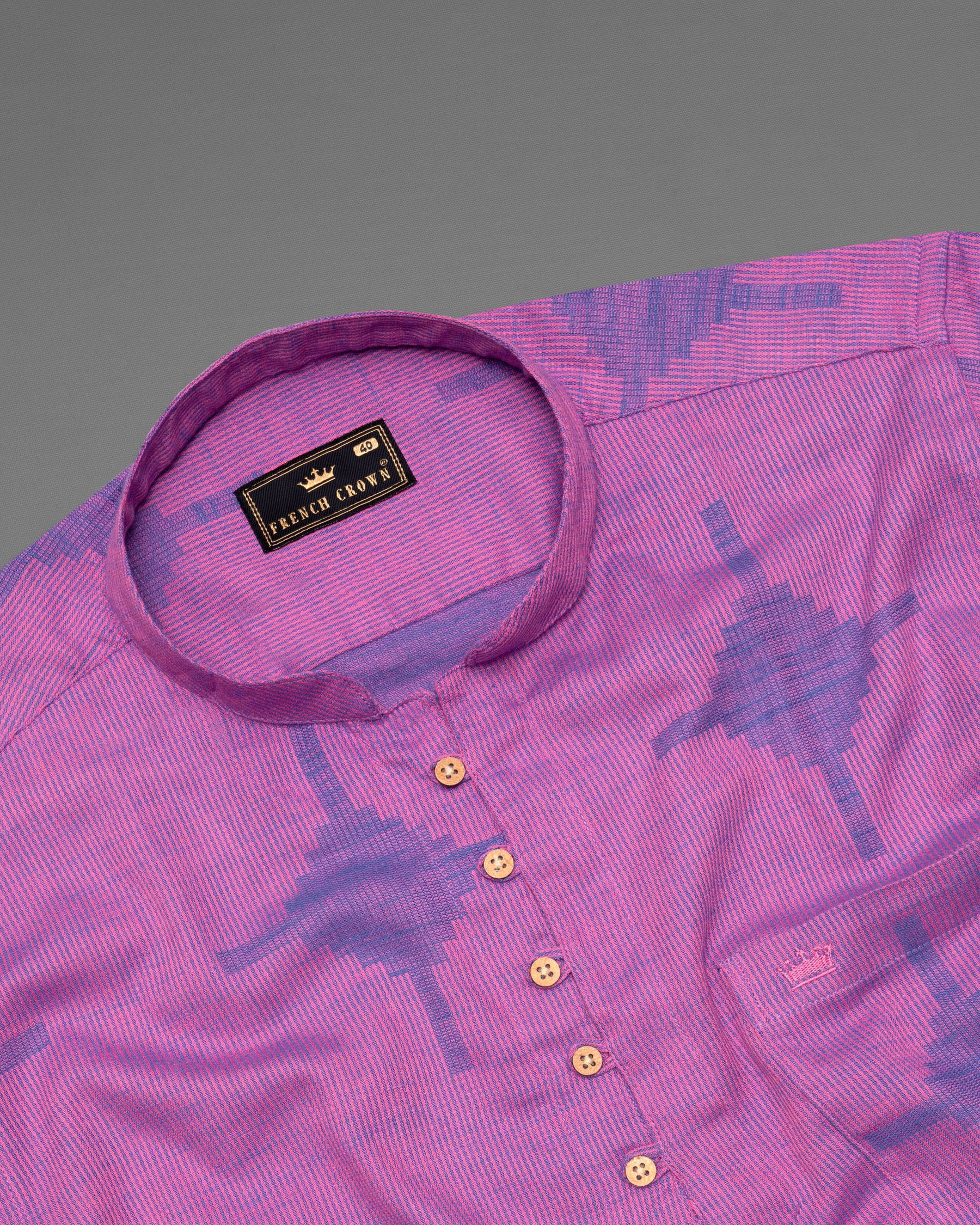 Mulberry Pink Striped and Dobby Textured Kurta Shirt 5389-KS-38, 5389-KS-H-38, 5389-KS-39, 5389-KS-H-39, 5389-KS-40, 5389-KS-H-40, 5389-KS-42, 5389-KS-H-42, 5389-KS-44, 5389-KS-H-44, 5389-KS-46, 5389-KS-H-46, 5389-KS-48, 5389-KS-H-48, 5389-KS-50, 5389-KS-H-50, 5389-KS-52, 5389-KS-H-52