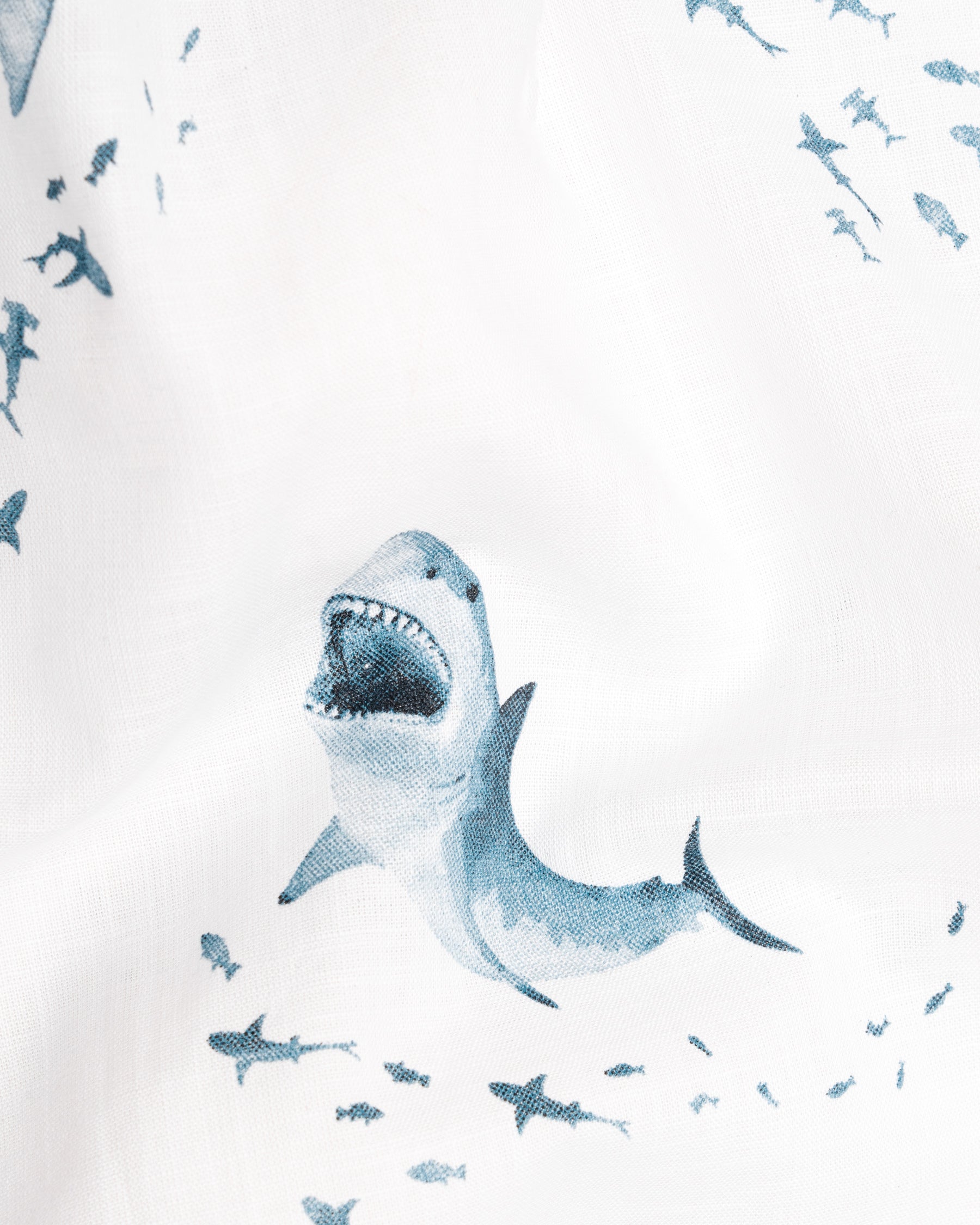 Bright White Shark Printed Luxurious Linen Shirt 5391-KS-38, 5391-KS-H-38, 5391-KS-39, 5391-KS-H-39, 5391-KS-40, 5391-KS-H-40, 5391-KS-42, 5391-KS-H-42, 5391-KS-44, 5391-KS-H-44, 5391-KS-46, 5391-KS-H-46, 5391-KS-48, 5391-KS-H-48, 5391-KS-50, 5391-KS-H-50, 5391-KS-52, 5391-KS-H-52