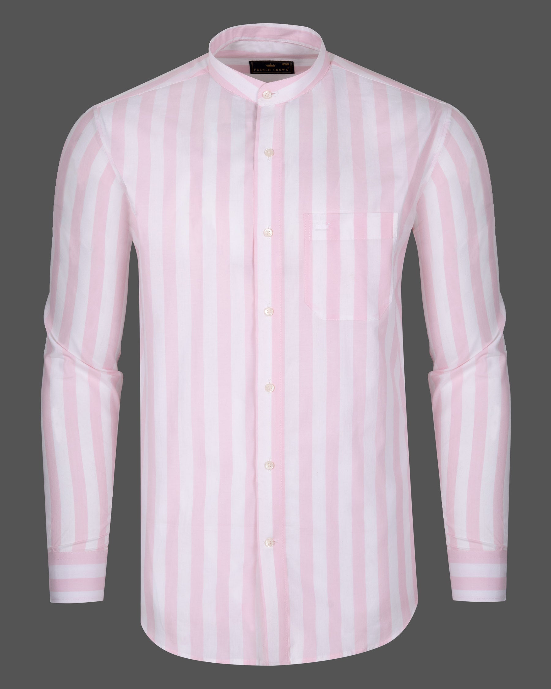 Bright White and Azalea Pink Striped Premium Cotton Shirt 5402-M-38, 5402-M-H-38, 5402-M-39, 5402-M-H-39, 5402-M-40, 5402-M-H-40, 5402-M-42, 5402-M-H-42, 5402-M-44, 5402-M-H-44, 5402-M-46, 5402-M-H-46, 5402-M-48, 5402-M-H-48, 5402-M-50, 5402-M-H-50, 5402-M-52, 5402-M-H-52