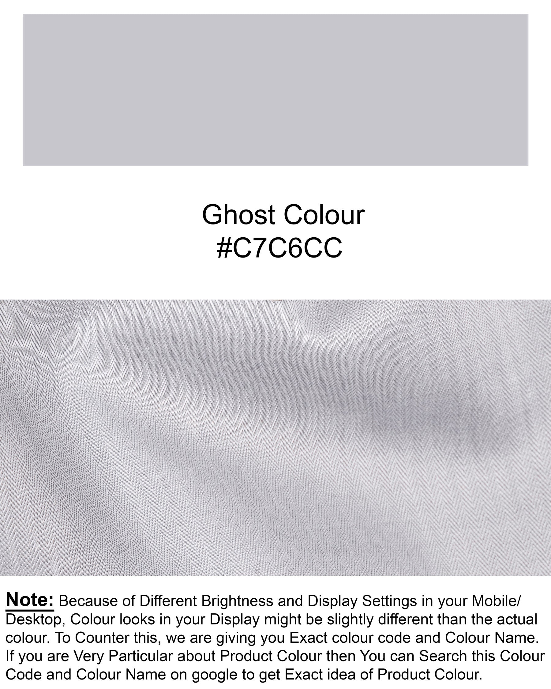 Ghost Grey with White Collar Striped Herringbone Premium Cotton Shirt 5424-CP-38, 5424-CP-H-38, 5424-CP-39, 5424-CP-H-39, 5424-CP-40, 5424-CP-H-40, 5424-CP-42, 5424-CP-H-42, 5424-CP-44, 5424-CP-H-44, 5424-CP-46, 5424-CP-H-46, 5424-CP-48, 5424-CP-H-48, 5424-CP-50, 5424-CP-H-50, 5424-CP-52, 5424-CP-H-52