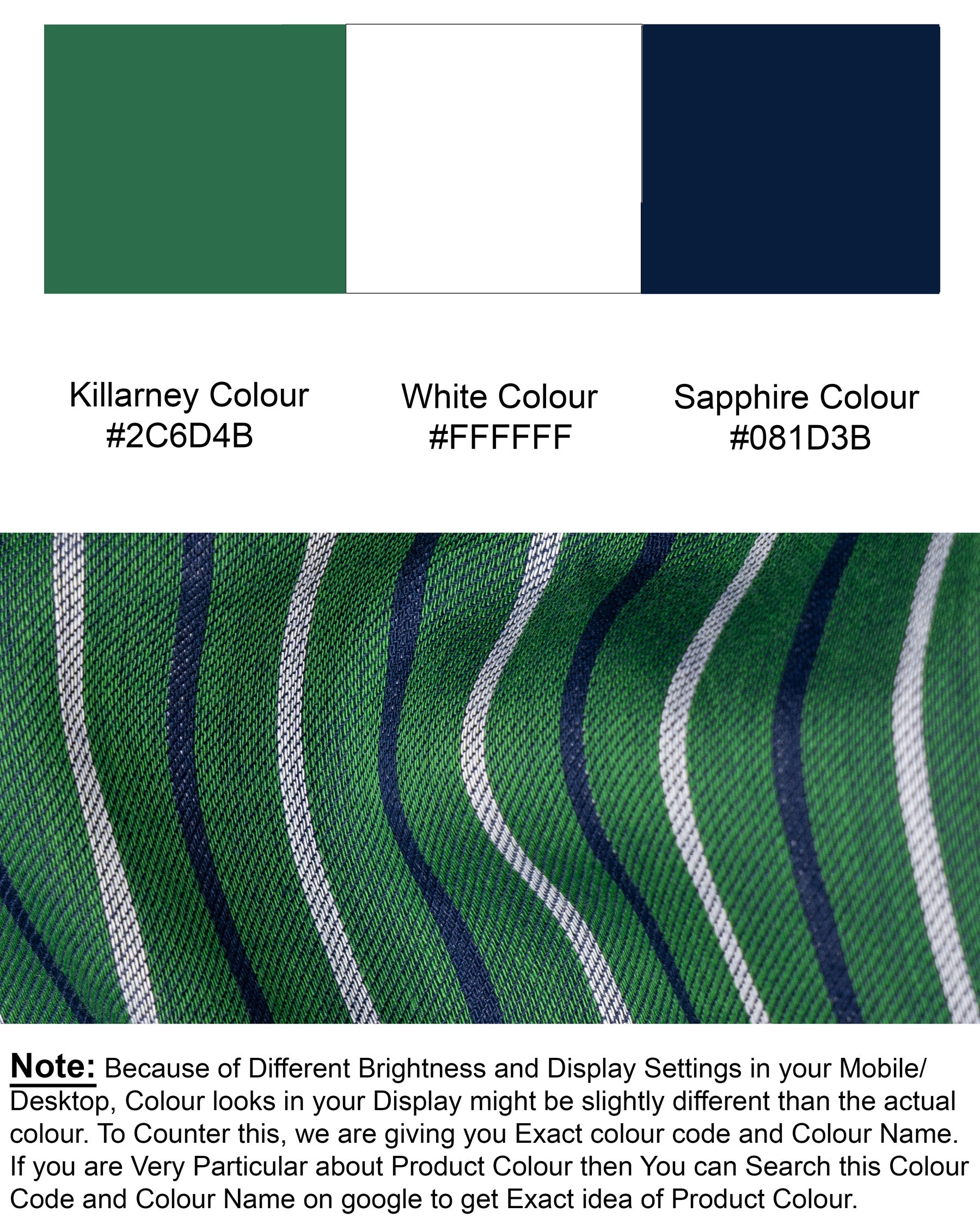 Killarney Green Twill Striped Premium Cotton Shirt 5432-M-38, 5432-M-H-38, 5432-M-39, 5432-M-H-39, 5432-M-40, 5432-M-H-40, 5432-M-42, 5432-M-H-42, 5432-M-44, 5432-M-H-44, 5432-M-46, 5432-M-H-46, 5432-M-48, 5432-M-H-48, 5432-M-50, 5432-M-H-50, 5432-M-52, 5432-M-H-52