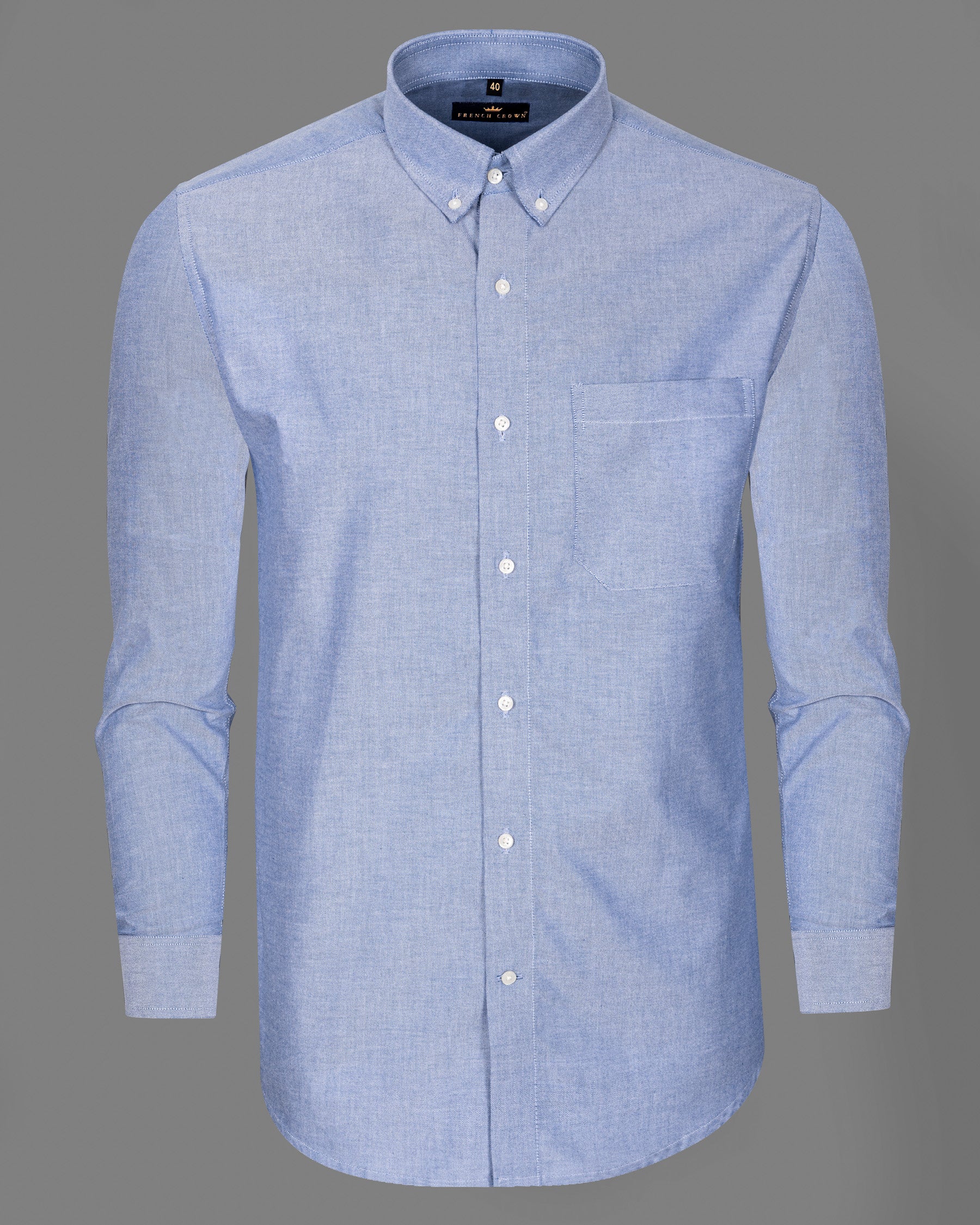 Sky Blue Royal Oxford Shirt 5438-BD-38, 5438-BD-H-38, 5438-BD-39, 5438-BD-H-39, 5438-BD-40, 5438-BD-H-40, 5438-BD-42, 5438-BD-H-42, 5438-BD-44, 5438-BD-H-44, 5438-BD-46, 5438-BD-H-46, 5438-BD-48, 5438-BD-H-48, 5438-BD-50, 5438-BD-H-50, 5438-BD-52, 5438-BD-H-52