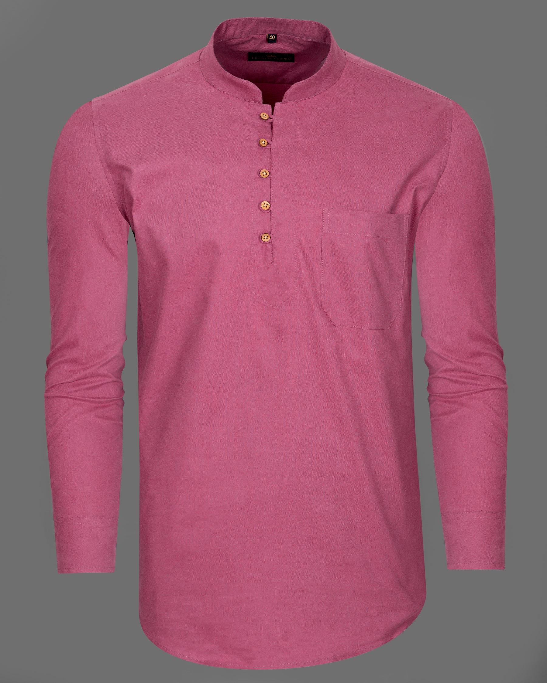 Cadillac Pink Royal Oxford Kurta Shirt 5450-KS-38, 5450-KS-H-38, 5450-KS-39, 5450-KS-H-39, 5450-KS-40, 5450-KS-H-40, 5450-KS-42, 5450-KS-H-42, 5450-KS-44, 5450-KS-H-44, 5450-KS-46, 5450-KS-H-46, 5450-KS-48, 5450-KS-H-48, 5450-KS-50, 5450-KS-H-50, 5450-KS-52, 5450-KS-H-52