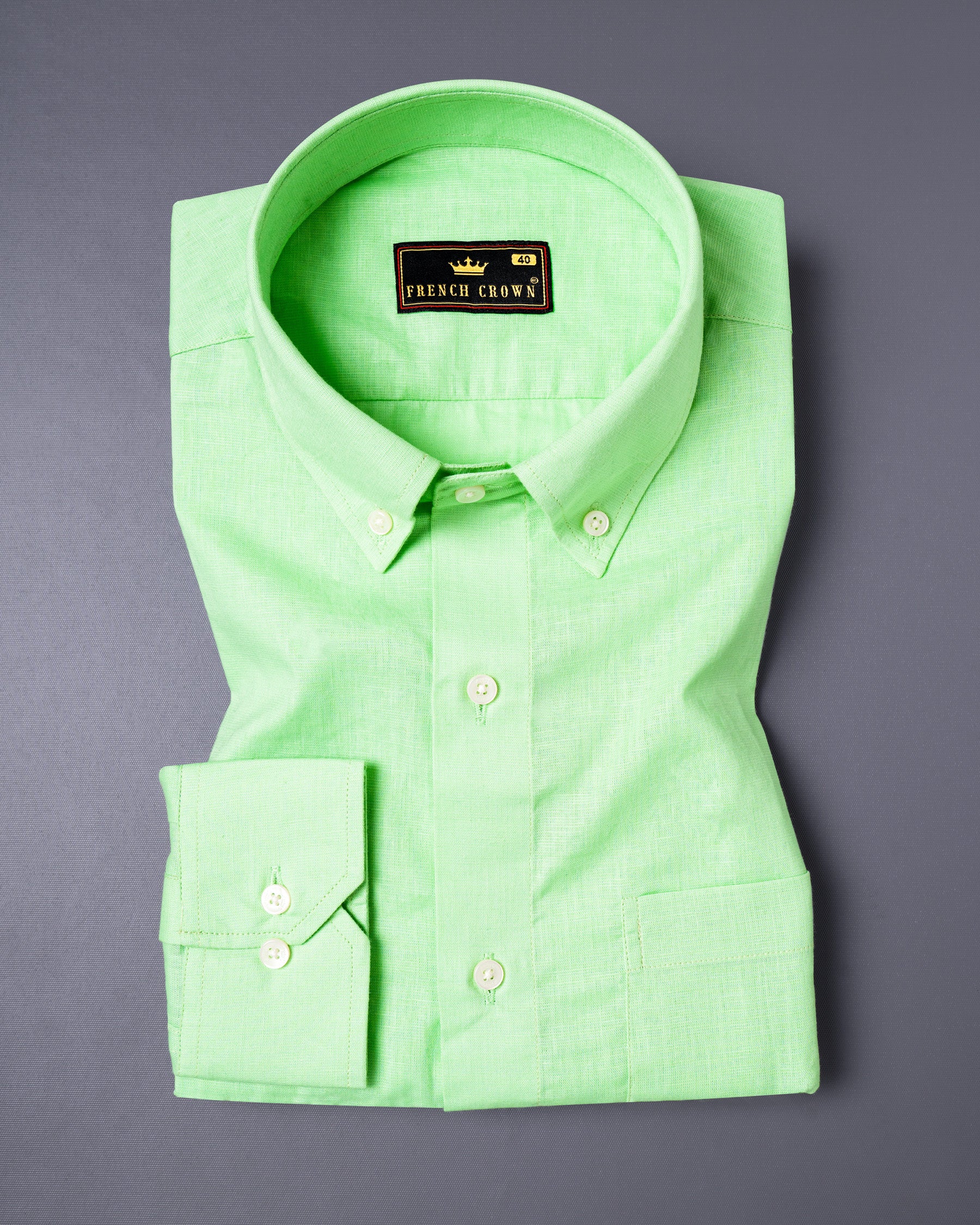 Mint Green Luxurious Linen Shirt 5452-BD-38, 5452-BD-H-38, 5452-BD-39, 5452-BD-H-39, 5452-BD-40, 5452-BD-H-40, 5452-BD-42, 5452-BD-H-42, 5452-BD-44, 5452-BD-H-44, 5452-BD-46, 5452-BD-H-46, 5452-BD-48, 5452-BD-H-48, 5452-BD-50, 5452-BD-H-50, 5452-BD-52, 5452-BD-H-52