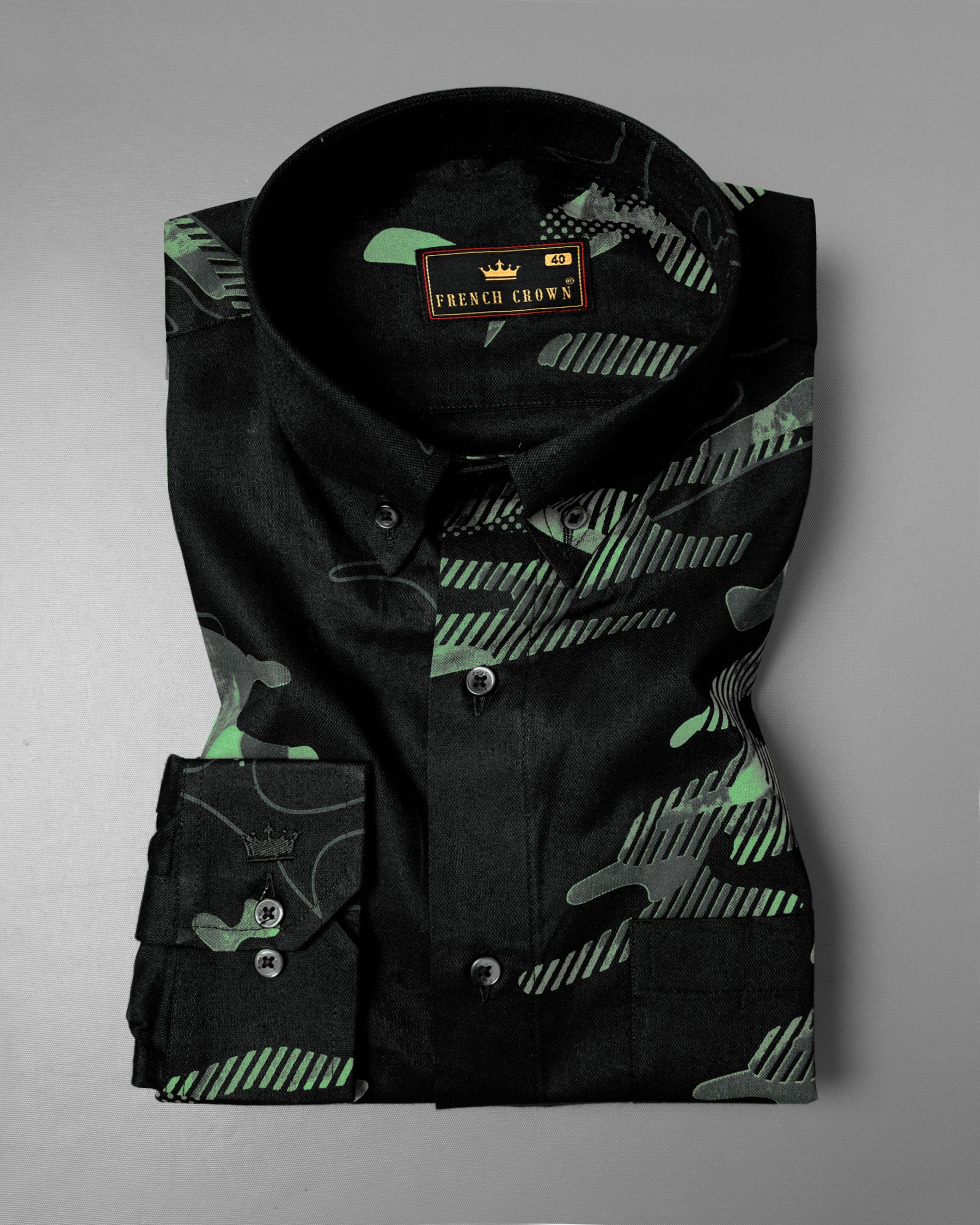 Jade Black Camouflage Printed Royal Oxford Shirt 5498-BD-BLK-38, 5498-BD-BLK-H-38, 5498-BD-BLK-39, 5498-BD-BLK-H-39, 5498-BD-BLK-40, 5498-BD-BLK-H-40, 5498-BD-BLK-42, 5498-BD-BLK-H-42, 5498-BD-BLK-44, 5498-BD-BLK-H-44, 5498-BD-BLK-46, 5498-BD-BLK-H-46, 5498-BD-BLK-48, 5498-BD-BLK-H-48, 5498-BD-BLK-50, 5498-BD-BLK-H-50, 5498-BD-BLK-52, 5498-BD-BLK-H-52