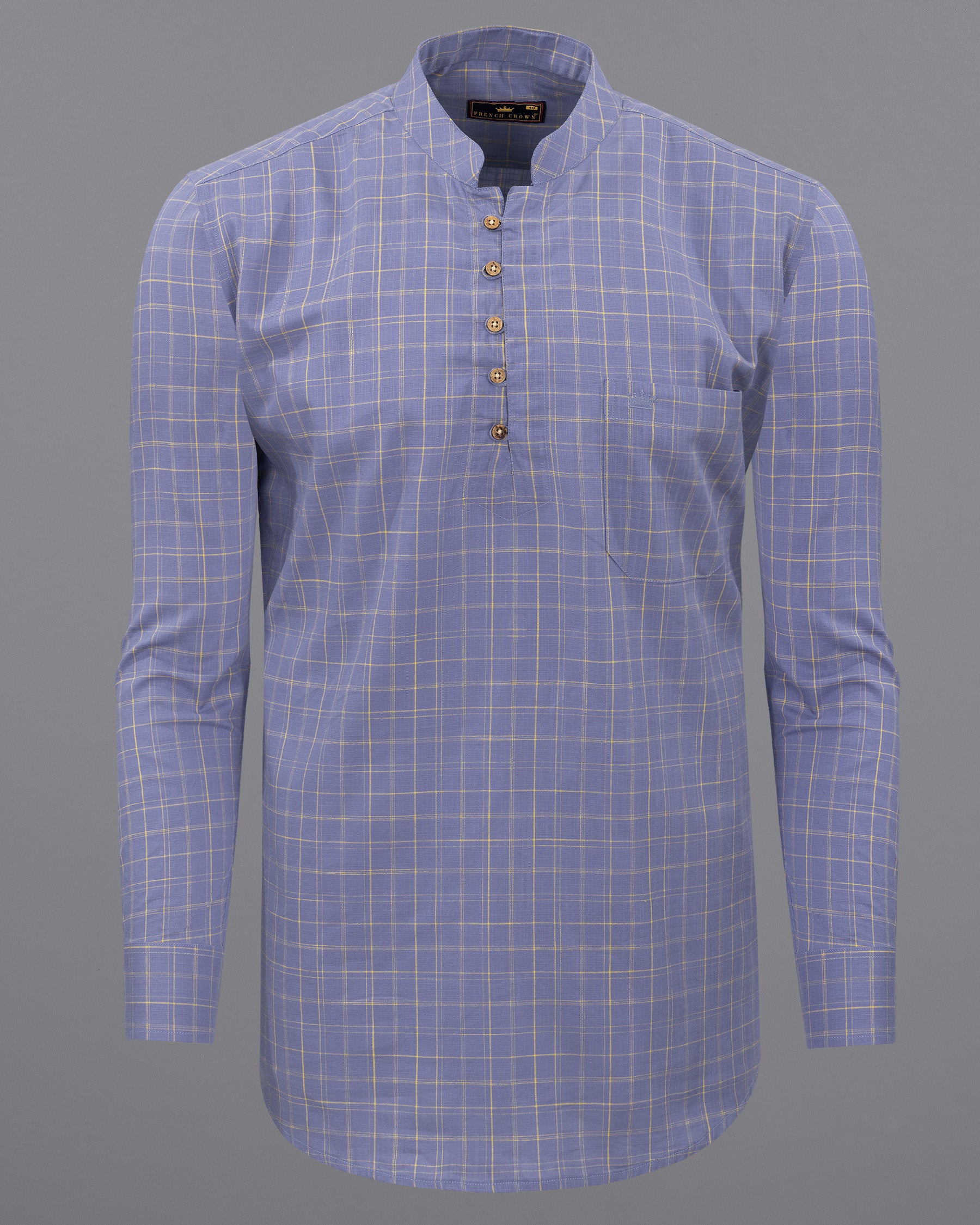 Waterloo Blue windowpane Luxurious Linen Kurta Shirt 5504-KS-38, 5504-KS-H-38, 5504-KS-39, 5504-KS-H-39, 5504-KS-40, 5504-KS-H-40, 5504-KS-42, 5504-KS-H-42, 5504-KS-44, 5504-KS-H-44, 5504-KS-46, 5504-KS-H-46, 5504-KS-48, 5504-KS-H-48, 5504-KS-50, 5504-KS-H-50, 5504-KS-52, 5504-KS-H-52