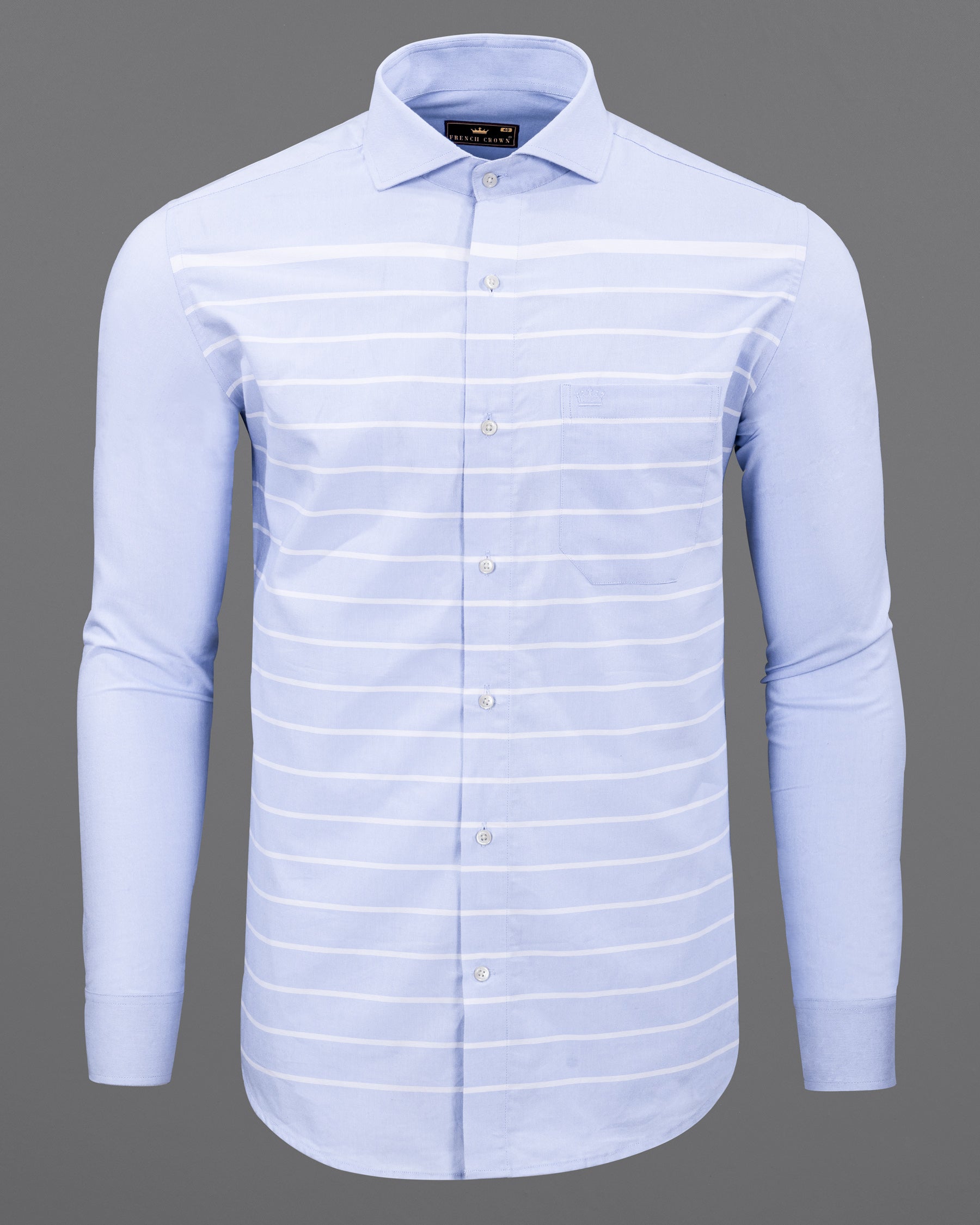 Pale Cornflower Blue and White Striped Royal Oxford Shirt 5507-CA-38, 5507-CA-H-38, 5507-CA-39, 5507-CA-H-39, 5507-CA-40, 5507-CA-H-40, 5507-CA-42, 5507-CA-H-42, 5507-CA-44, 5507-CA-H-44, 5507-CA-46, 5507-CA-H-46, 5507-CA-48, 5507-CA-H-48, 5507-CA-50, 5507-CA-H-50, 5507-CA-52, 5507-CA-H-52