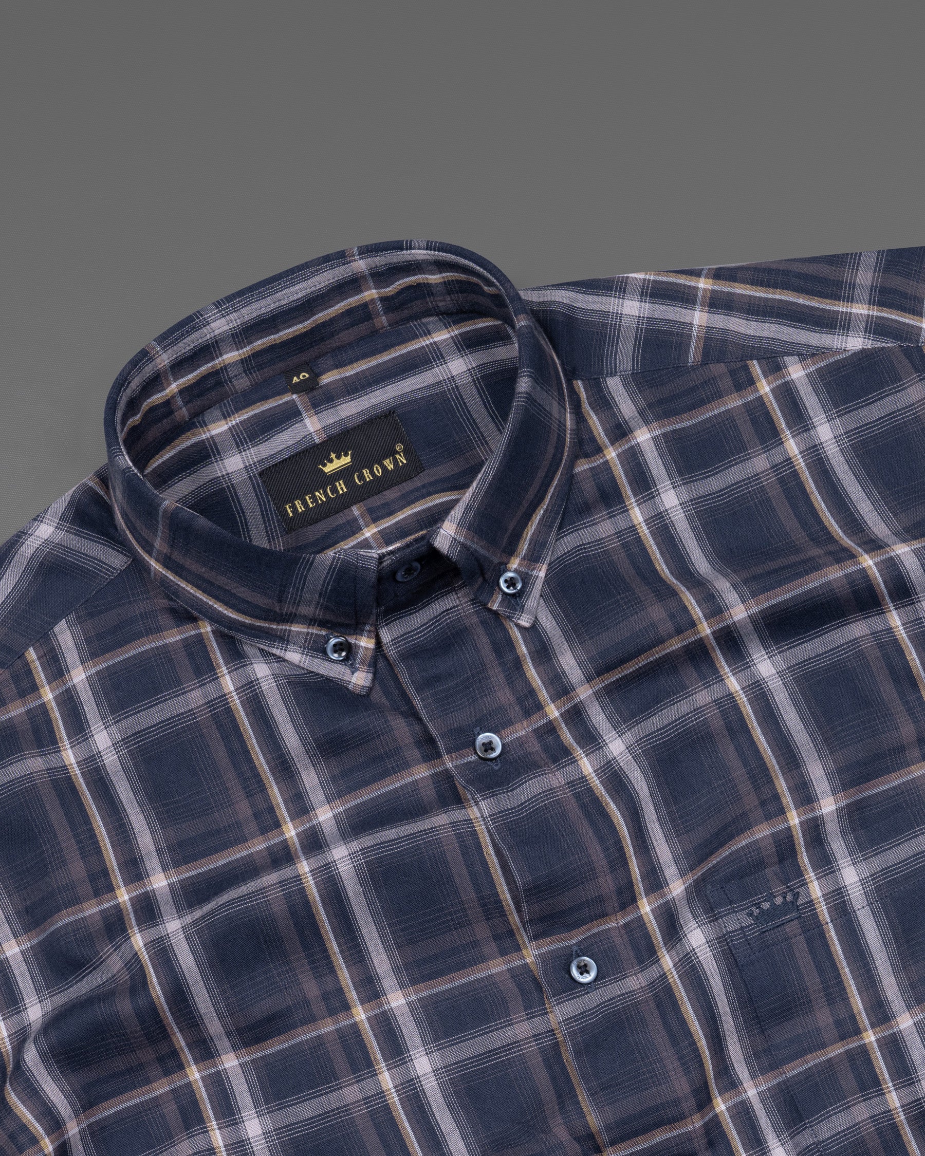 Licorice Blue Twill Plaid Premium Cotton Shirt 5509-BD-BLE-38, 5509-BD-BLE-H-38, 5509-BD-BLE-39, 5509-BD-BLE-H-39, 5509-BD-BLE-40, 5509-BD-BLE-H-40, 5509-BD-BLE-42, 5509-BD-BLE-H-42, 5509-BD-BLE-44, 5509-BD-BLE-H-44, 5509-BD-BLE-46, 5509-BD-BLE-H-46, 5509-BD-BLE-48, 5509-BD-BLE-H-48, 5509-BD-BLE-50, 5509-BD-BLE-H-50, 5509-BD-BLE-52, 5509-BD-BLE-H-52