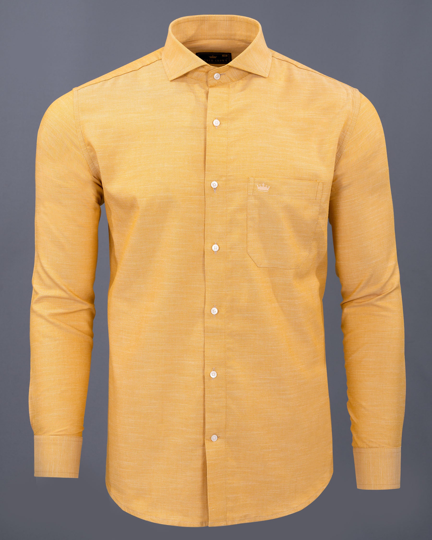 Casablanca Yellow Dobby Textured Premium Giza Cotton Shirt 5518-CA-38, 5518-CA-H-38, 5518-CA-39, 5518-CA-H-39, 5518-CA-40, 5518-CA-H-40, 5518-CA-42, 5518-CA-H-42, 5518-CA-44, 5518-CA-H-44, 5518-CA-46, 5518-CA-H-46, 5518-CA-48, 5518-CA-H-48, 5518-CA-50, 5518-CA-H-50, 5518-CA-52, 5518-CA-H-52