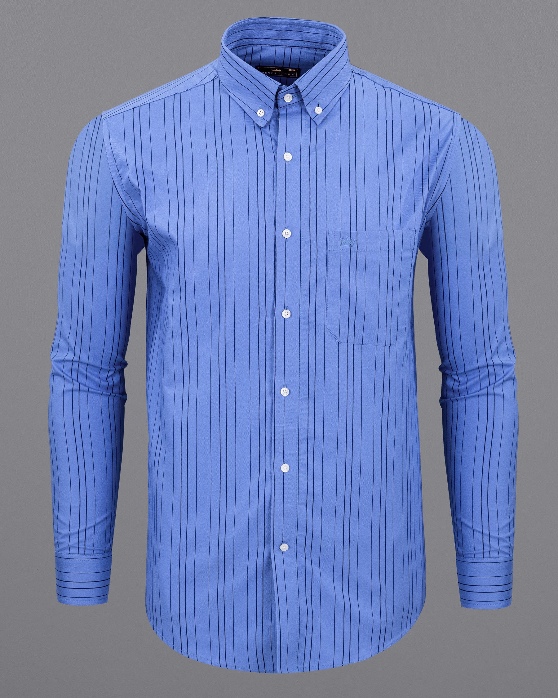 Portage and Marnier Blue Striped Royal Oxford Shirt 5528-BD-38, 5528-BD-H-38, 5528-BD-39, 5528-BD-H-39, 5528-BD-40, 5528-BD-H-40, 5528-BD-42, 5528-BD-H-42, 5528-BD-44, 5528-BD-H-44, 5528-BD-46, 5528-BD-H-46, 5528-BD-48, 5528-BD-H-48, 5528-BD-50, 5528-BD-H-50, 5528-BD-52, 5528-BD-H-52