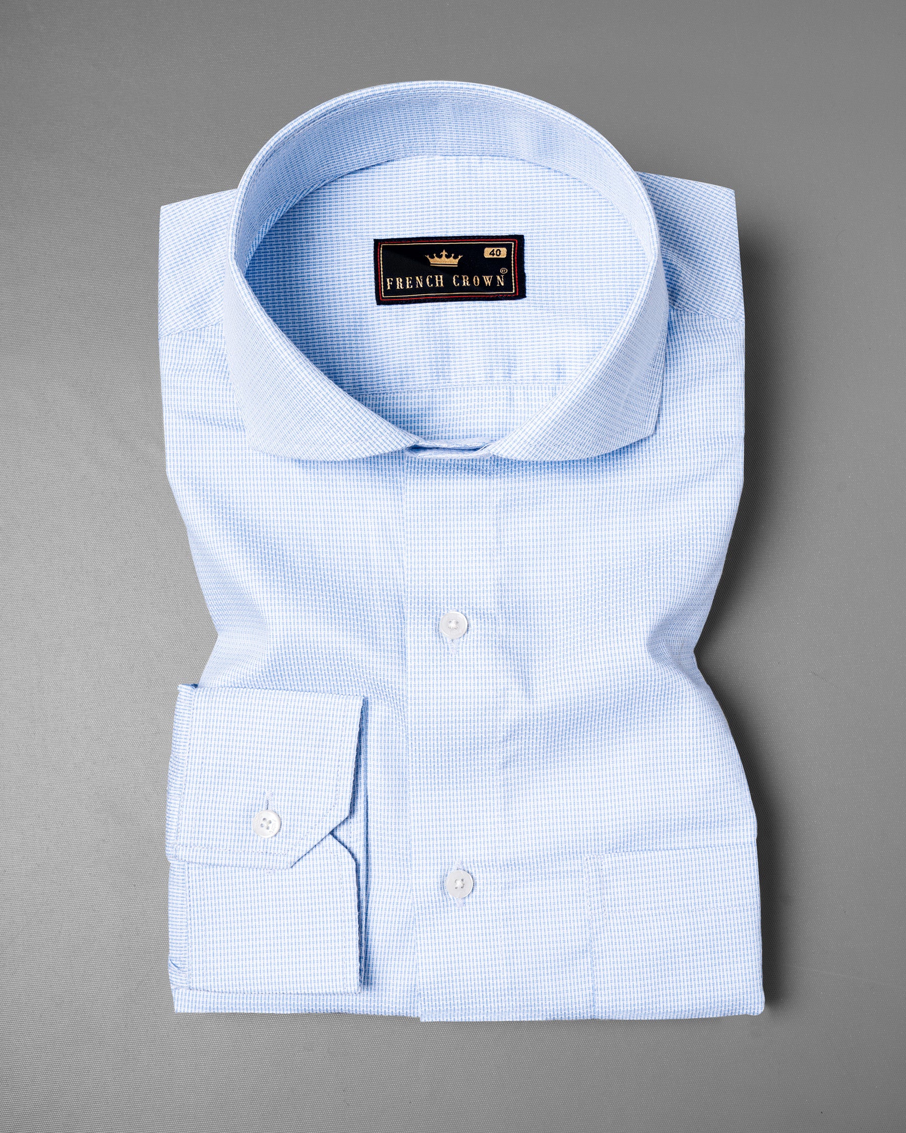 Quartz Blue Dobby Textured Premium Giza Cotton Shirt 5531-CA-38, 5531-CA-H-38, 5531-CA-39, 5531-CA-H-39, 5531-CA-40, 5531-CA-H-40, 5531-CA-42, 5531-CA-H-42, 5531-CA-44, 5531-CA-H-44, 5531-CA-46, 5531-CA-H-46, 5531-CA-48, 5531-CA-H-48, 5531-CA-50, 5531-CA-H-50, 5531-CA-52, 5531-CA-H-52