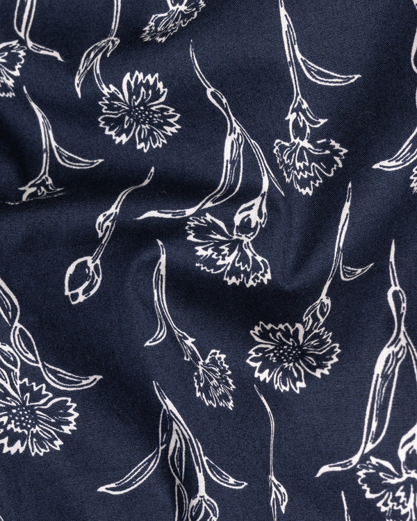 Navy Blue Floral Printed Premium Cotton Shirt 5535-BLE-38, 5535-BLE-H-38, 5535-BLE-39, 5535-BLE-H-39, 5535-BLE-40, 5535-BLE-H-40, 5535-BLE-42, 5535-BLE-H-42, 5535-BLE-44, 5535-BLE-H-44, 5535-BLE-46, 5535-BLE-H-46, 5535-BLE-48, 5535-BLE-H-48, 5535-BLE-50, 5535-BLE-H-50, 5535-BLE-52, 5535-BLE-H-52