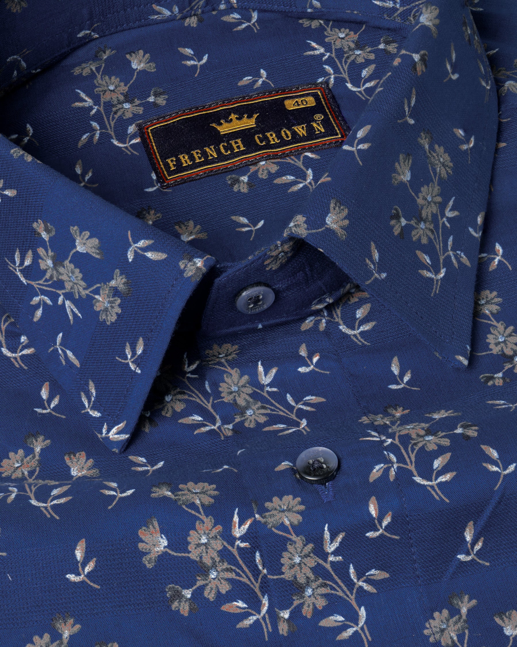 Cello Blue Floral Printed Dobby Textured Premium Giza Cotton Shirt 5541-BLE-38, 5541-BLE-H-38, 5541-BLE-39, 5541-BLE-H-39, 5541-BLE-40, 5541-BLE-H-40, 5541-BLE-42, 5541-BLE-H-42, 5541-BLE-44, 5541-BLE-H-44, 5541-BLE-46, 5541-BLE-H-46, 5541-BLE-48, 5541-BLE-H-48, 5541-BLE-50, 5541-BLE-H-50, 5541-BLE-52, 5541-BLE-H-52