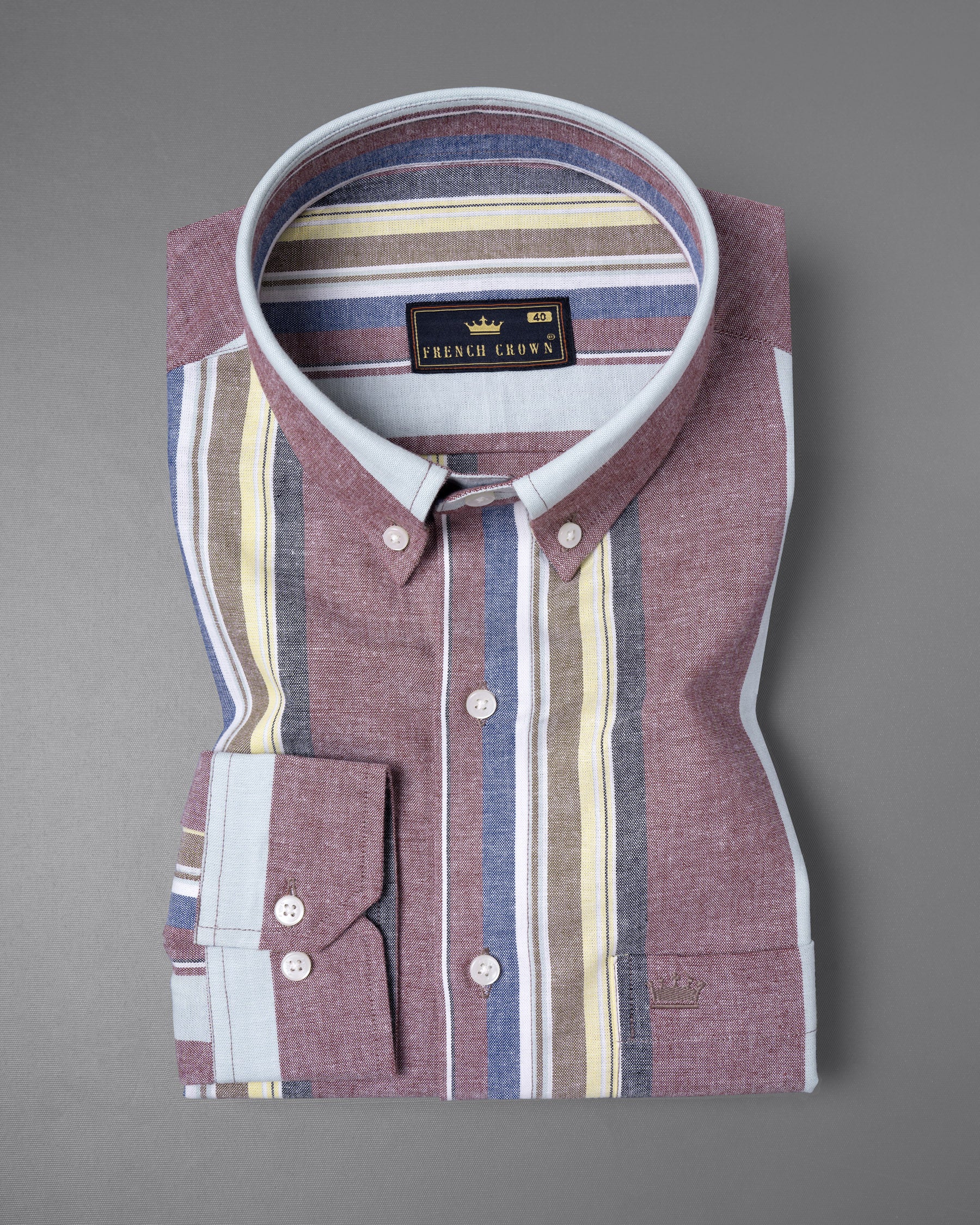 Opium with Dolphin Blue Multicolour Striped Royal Oxford Shirt 5543-BD-38, 5543-BD-H-38, 5543-BD-39, 5543-BD-H-39, 5543-BD-40, 5543-BD-H-40, 5543-BD-42, 5543-BD-H-42, 5543-BD-44, 5543-BD-H-44, 5543-BD-46, 5543-BD-H-46, 5543-BD-48, 5543-BD-H-48, 5543-BD-50, 5543-BD-H-50, 5543-BD-52, 5543-BD-H-52