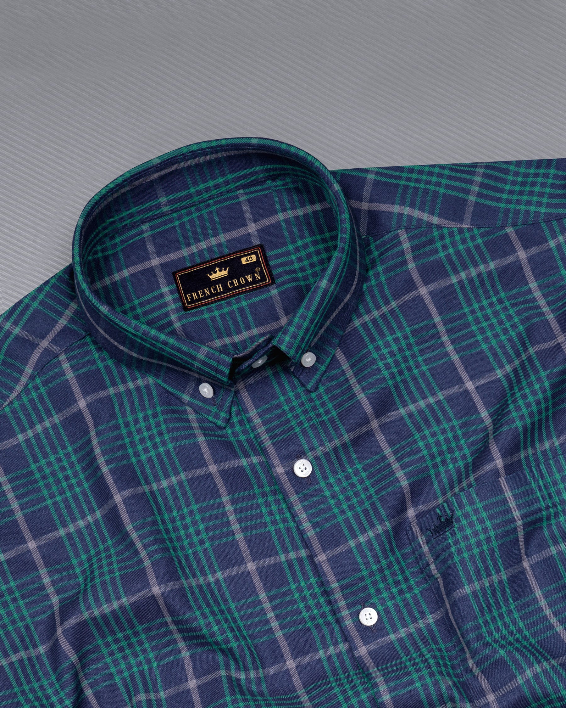 Lucky Point Blue Twill Plaid Premium Cotton Shirt 5554-BD-38, 5554-BD-H-38, 5554-BD-39, 5554-BD-H-39, 5554-BD-40, 5554-BD-H-40, 5554-BD-42, 5554-BD-H-42, 5554-BD-44, 5554-BD-H-44, 5554-BD-46, 5554-BD-H-46, 5554-BD-48, 5554-BD-H-48, 5554-BD-50, 5554-BD-H-50, 5554-BD-52, 5554-BD-H-52