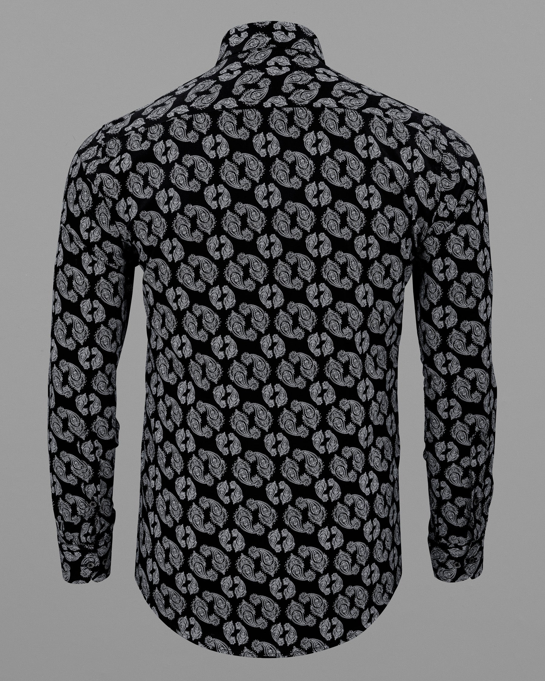 Jade Black Paisley Printed Premium Cotton Shirt 5566-CA-BLK-38, 5566-CA-BLK-H-38, 5566-CA-BLK-39, 5566-CA-BLK-H-39, 5566-CA-BLK-40, 5566-CA-BLK-H-40, 5566-CA-BLK-42, 5566-CA-BLK-H-42, 5566-CA-BLK-44, 5566-CA-BLK-H-44, 5566-CA-BLK-46, 5566-CA-BLK-H-46, 5566-CA-BLK-48, 5566-CA-BLK-H-48, 5566-CA-BLK-50, 5566-CA-BLK-H-50, 5566-CA-BLK-52, 5566-CA-BLK-H-52