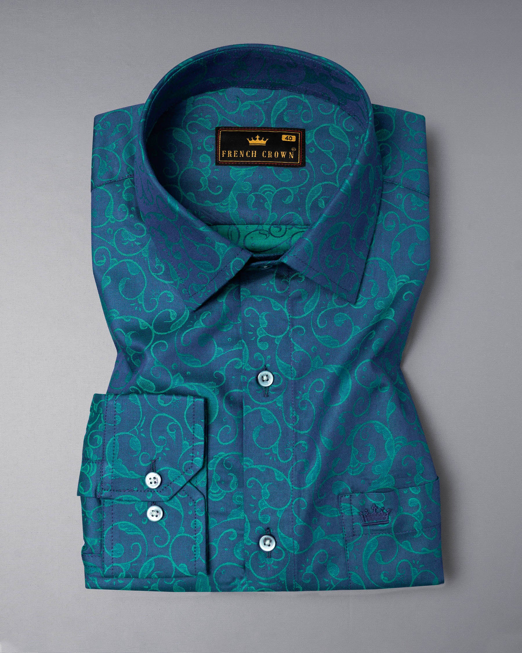 Bay of Many Blue Jacquard Textured Premium Giza Cotton Shirt 5613-BLE-38, 5613-BLE-H-38, 5613-BLE-39, 5613-BLE-H-39, 5613-BLE-40, 5613-BLE-H-40, 5613-BLE-42, 5613-BLE-H-42, 5613-BLE-44, 5613-BLE-H-44, 5613-BLE-46, 5613-BLE-H-46, 5613-BLE-48, 5613-BLE-H-48, 5613-BLE-50, 5613-BLE-H-50, 5613-BLE-52, 5613-BLE-H-52