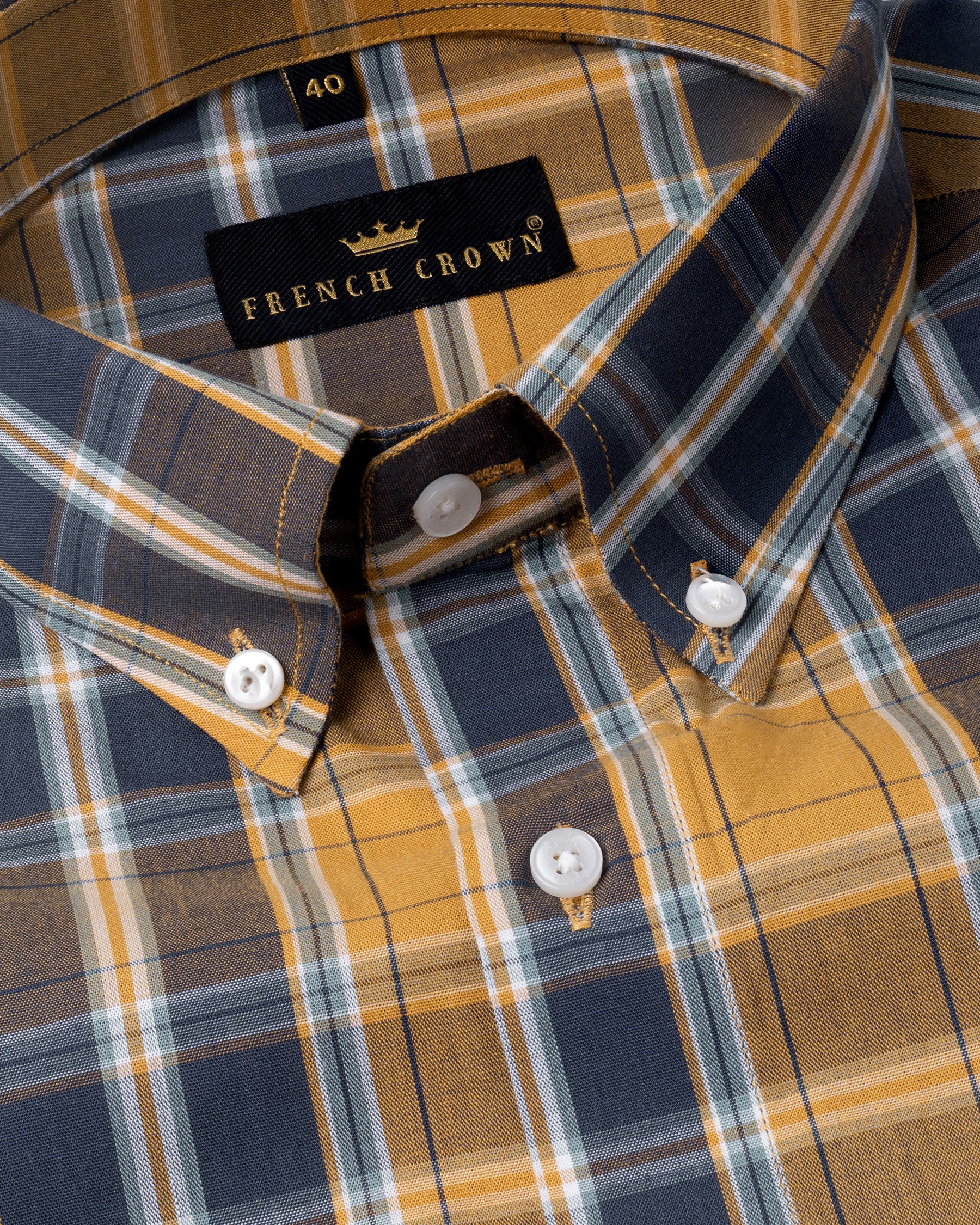 Anzac Yellow and Valhalla Blue Plaid Premium Cotton Shirt 5635-BD-38, 5635-BD-H-38, 5635-BD-39, 5635-BD-H-39, 5635-BD-40, 5635-BD-H-40, 5635-BD-42, 5635-BD-H-42, 5635-BD-44, 5635-BD-H-44, 5635-BD-46, 5635-BD-H-46, 5635-BD-48, 5635-BD-H-48, 5635-BD-50, 5635-BD-H-50, 5635-BD-52, 5635-BD-H-52