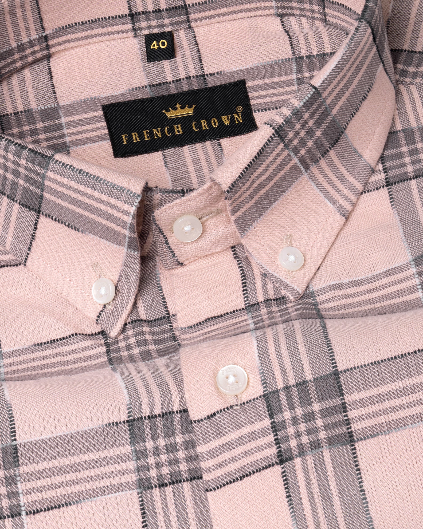 Pale Pink Plaid Dobby Textured Premium Giza Cotton Shirt 5637-BD-38, 5637-BD-H-38, 5637-BD-39, 5637-BD-H-39, 5637-BD-40, 5637-BD-H-40, 5637-BD-42, 5637-BD-H-42, 5637-BD-44, 5637-BD-H-44, 5637-BD-46, 5637-BD-H-46, 5637-BD-48, 5637-BD-H-48, 5637-BD-50, 5637-BD-H-50, 5637-BD-52, 5637-BD-H-52