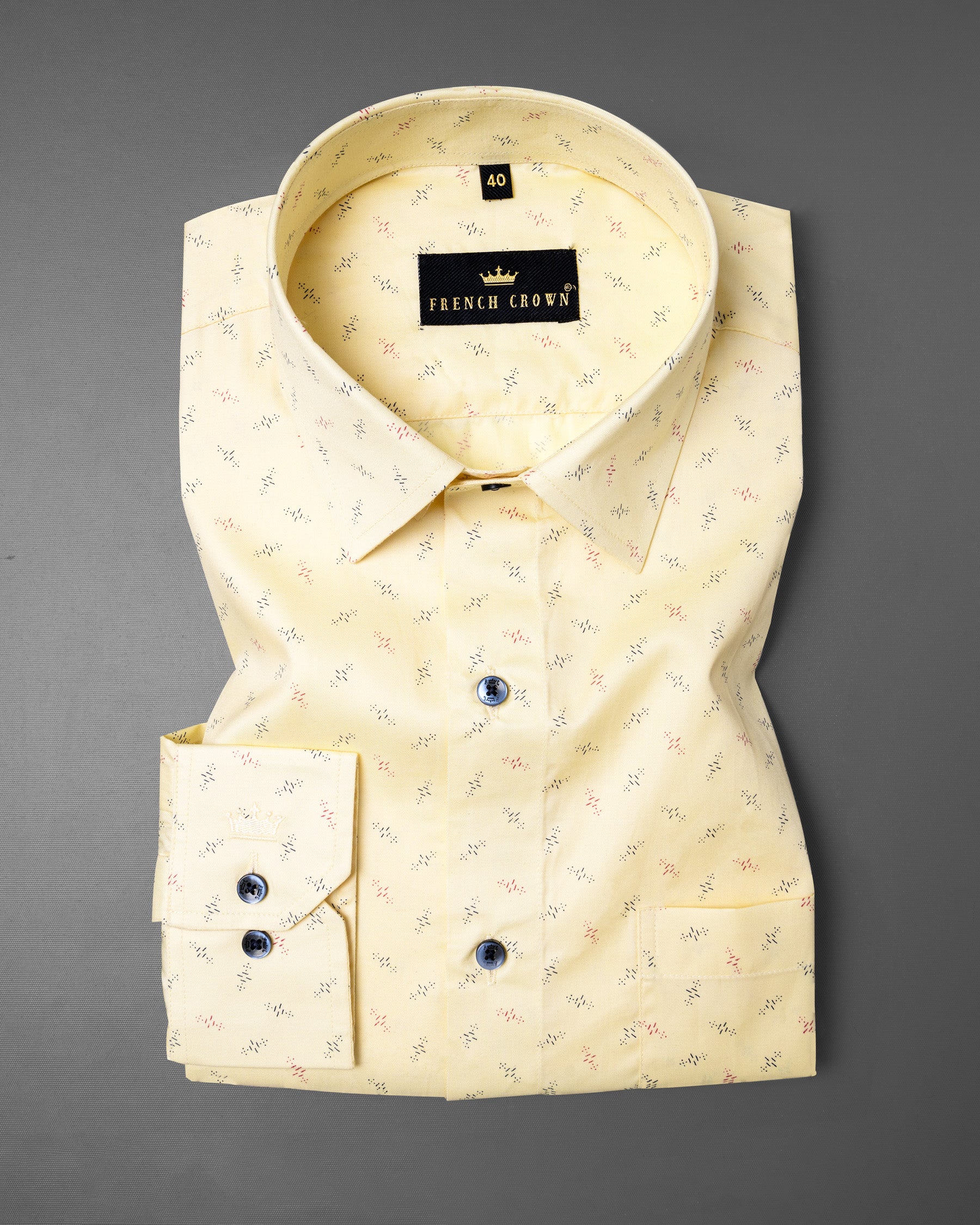 Colonial yellow Printed Premium Cotton Shirt 5649-BLE-38, 5649-BLE-H-38, 5649-BLE-39, 5649-BLE-H-39, 5649-BLE-40, 5649-BLE-H-40, 5649-BLE-42, 5649-BLE-H-42, 5649-BLE-44, 5649-BLE-H-44, 5649-BLE-46, 5649-BLE-H-46, 5649-BLE-48, 5649-BLE-H-48, 5649-BLE-50, 5649-BLE-H-50, 5649-BLE-52, 5649-BLE-H-52