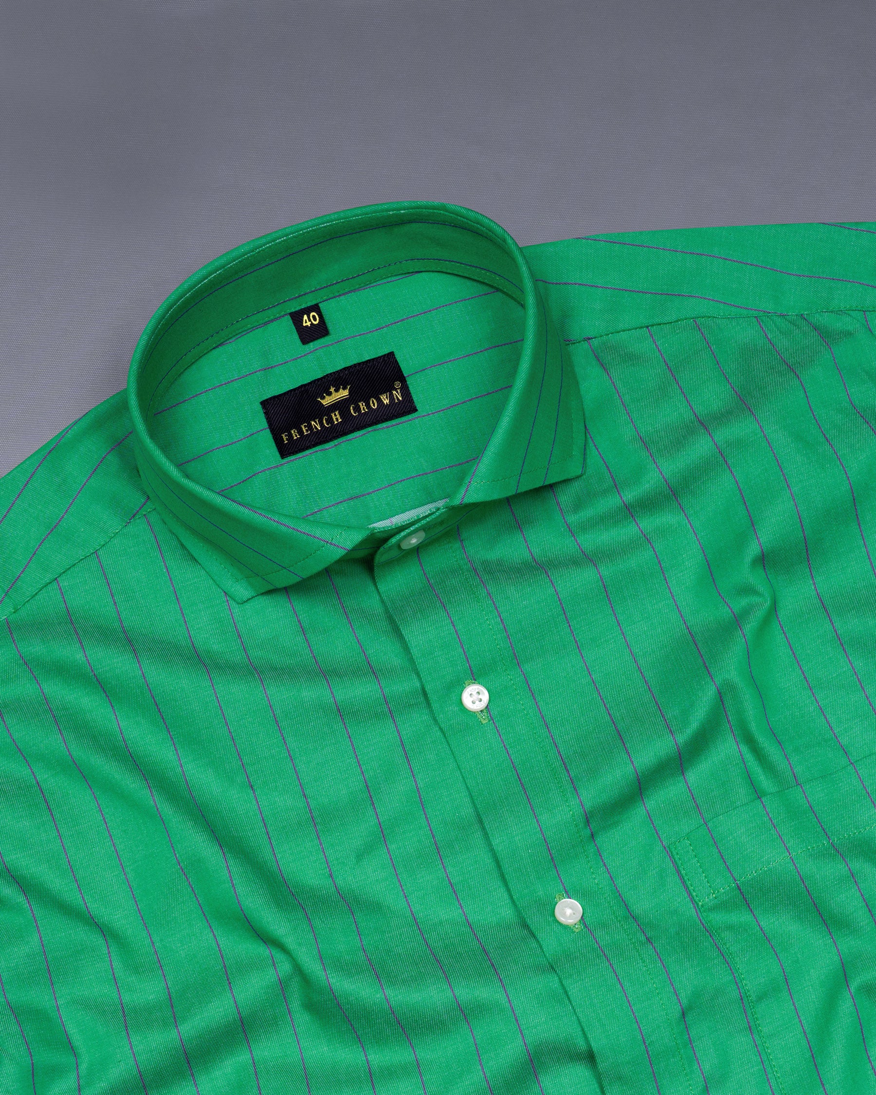 Jade Green with Bossanova Blue Striped Royal Oxford Shirt 5667-CA-38, 5667-CA-H-38, 5667-CA-39, 5667-CA-H-39, 5667-CA-40, 5667-CA-H-40, 5667-CA-42, 5667-CA-H-42, 5667-CA-44, 5667-CA-H-44, 5667-CA-46, 5667-CA-H-46, 5667-CA-48, 5667-CA-H-48, 5667-CA-50, 5667-CA-H-50, 5667-CA-52, 5667-CA-H-52