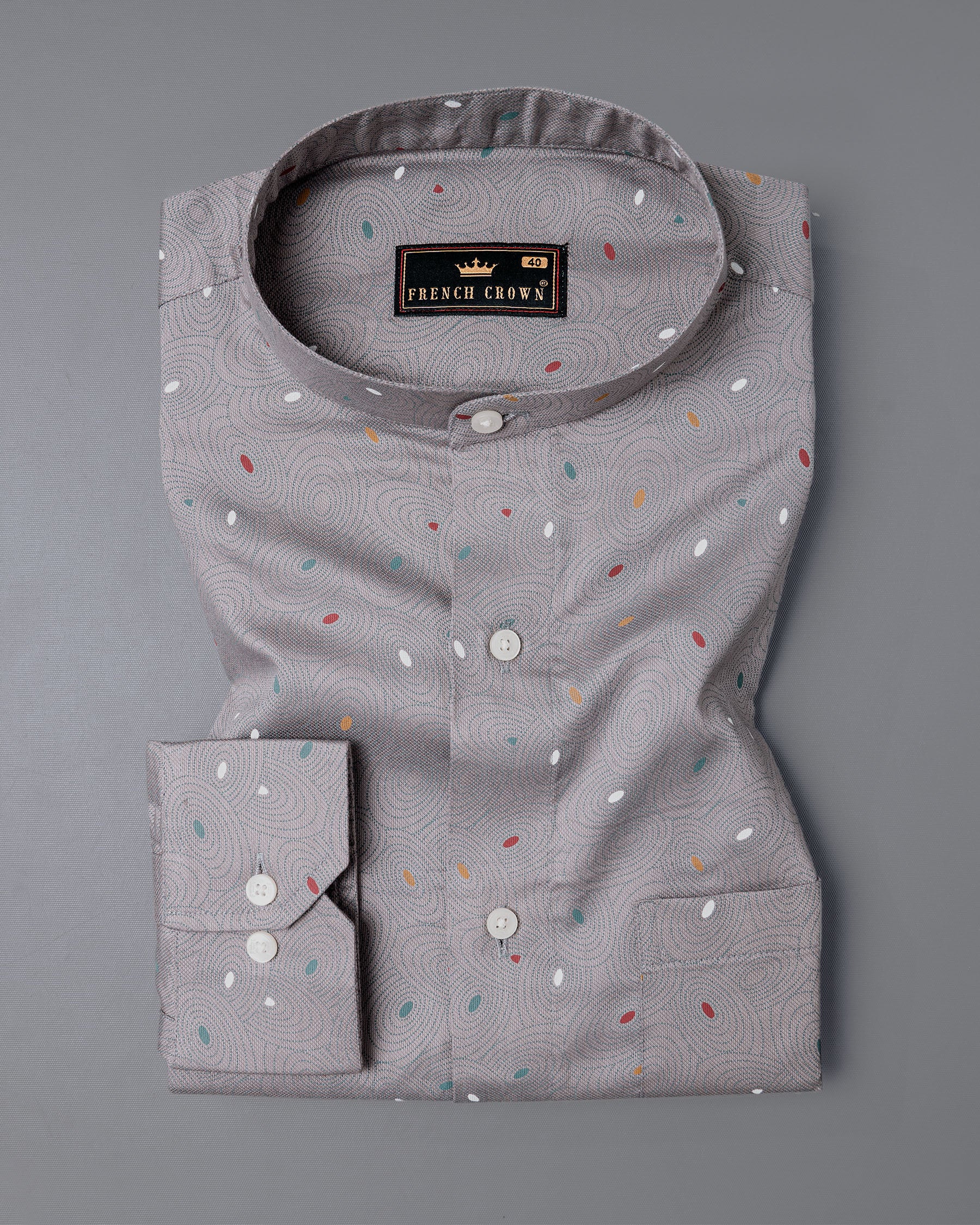 Shady Lady Gray Dobby Textured Premium Giza Cotton Shirt 5682-M-38, 5682-M-H-38, 5682-M-39, 5682-M-H-39, 5682-M-40, 5682-M-H-40, 5682-M-42, 5682-M-H-42, 5682-M-44, 5682-M-H-44, 5682-M-46, 5682-M-H-46, 5682-M-48, 5682-M-H-48, 5682-M-50, 5682-M-H-50, 5682-M-52, 5682-M-H-52