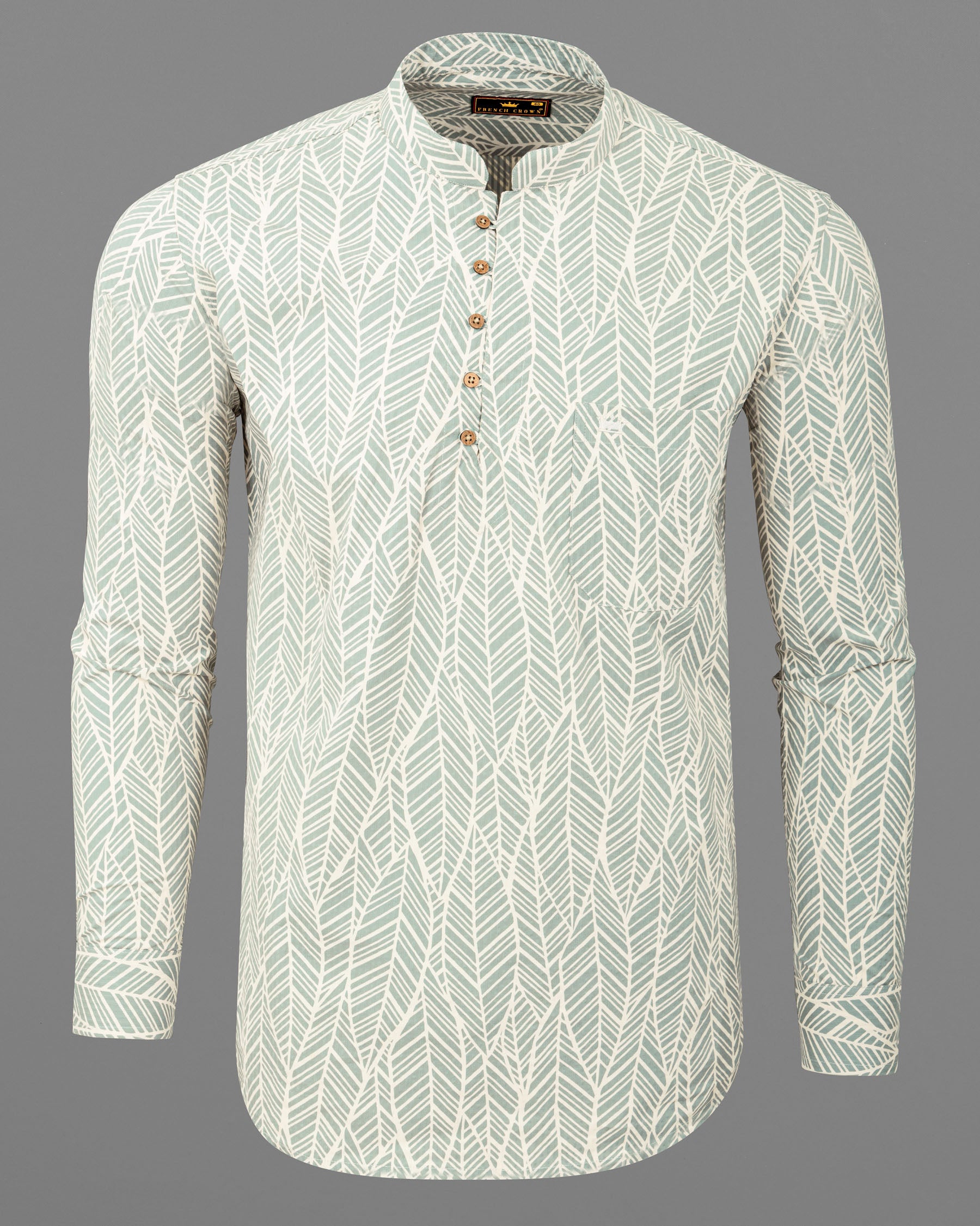 Tiara Gray Printed Seersucker Lightweight Premium Cotton Kurta Shirt 5684-KS-38, 5684-KS-H-38, 5684-KS-39, 5684-KS-H-39, 5684-KS-40, 5684-KS-H-40, 5684-KS-42, 5684-KS-H-42, 5684-KS-44, 5684-KS-H-44, 5684-KS-46, 5684-KS-H-46, 5684-KS-48, 5684-KS-H-48, 5684-KS-50, 5684-KS-H-50, 5684-KS-52, 5684-KS-H-52