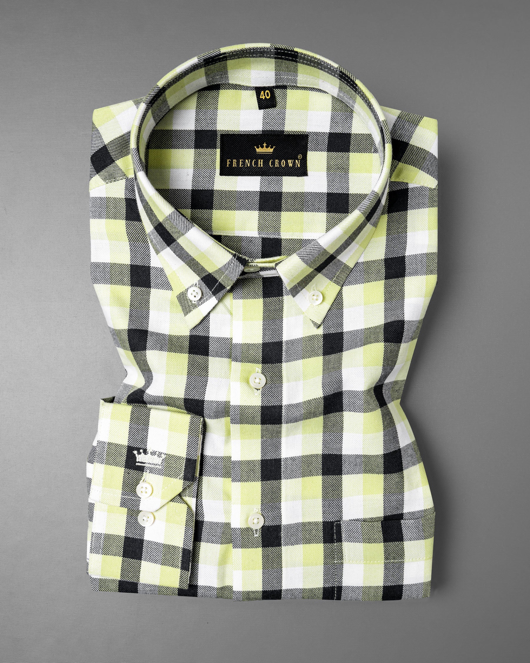 Jade Black with Pale Goldenrod Twill Plaid Premium Cotton Shirt 5700-BD-38, 5700-BD-H-38, 5700-BD-39, 5700-BD-H-39, 5700-BD-40, 5700-BD-H-40, 5700-BD-42, 5700-BD-H-42, 5700-BD-44, 5700-BD-H-44, 5700-BD-46, 5700-BD-H-46, 5700-BD-48, 5700-BD-H-48, 5700-BD-50, 5700-BD-H-50, 5700-BD-52, 5700-BD-H-52