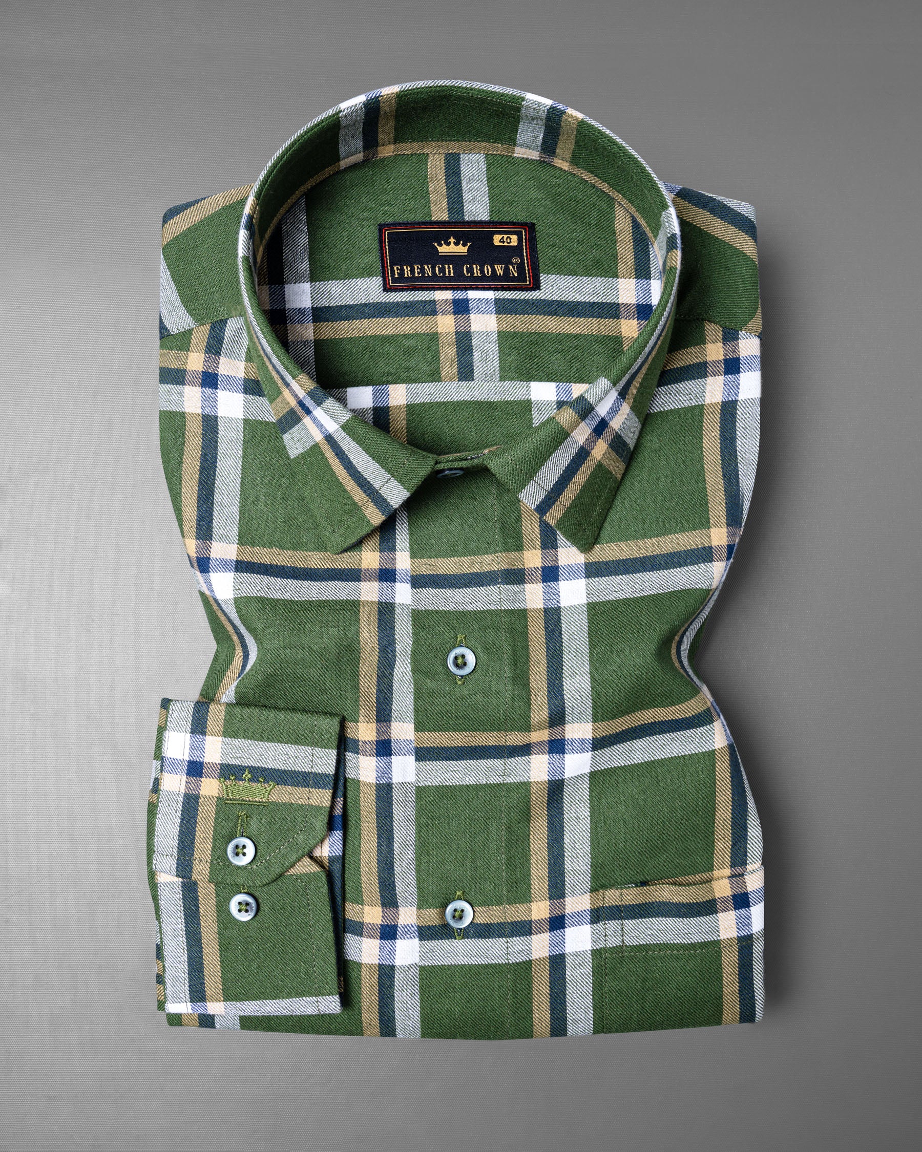 Glade Green Twill Plaid Premium Cotton Shirt 5704-GR-38, 5704-GR-H-38, 5704-GR-39, 5704-GR-H-39, 5704-GR-40, 5704-GR-H-40, 5704-GR-42, 5704-GR-H-42, 5704-GR-44, 5704-GR-H-44, 5704-GR-46, 5704-GR-H-46, 5704-GR-48, 5704-GR-H-48, 5704-GR-50, 5704-GR-H-50, 5704-GR-52, 5704-GR-H-52