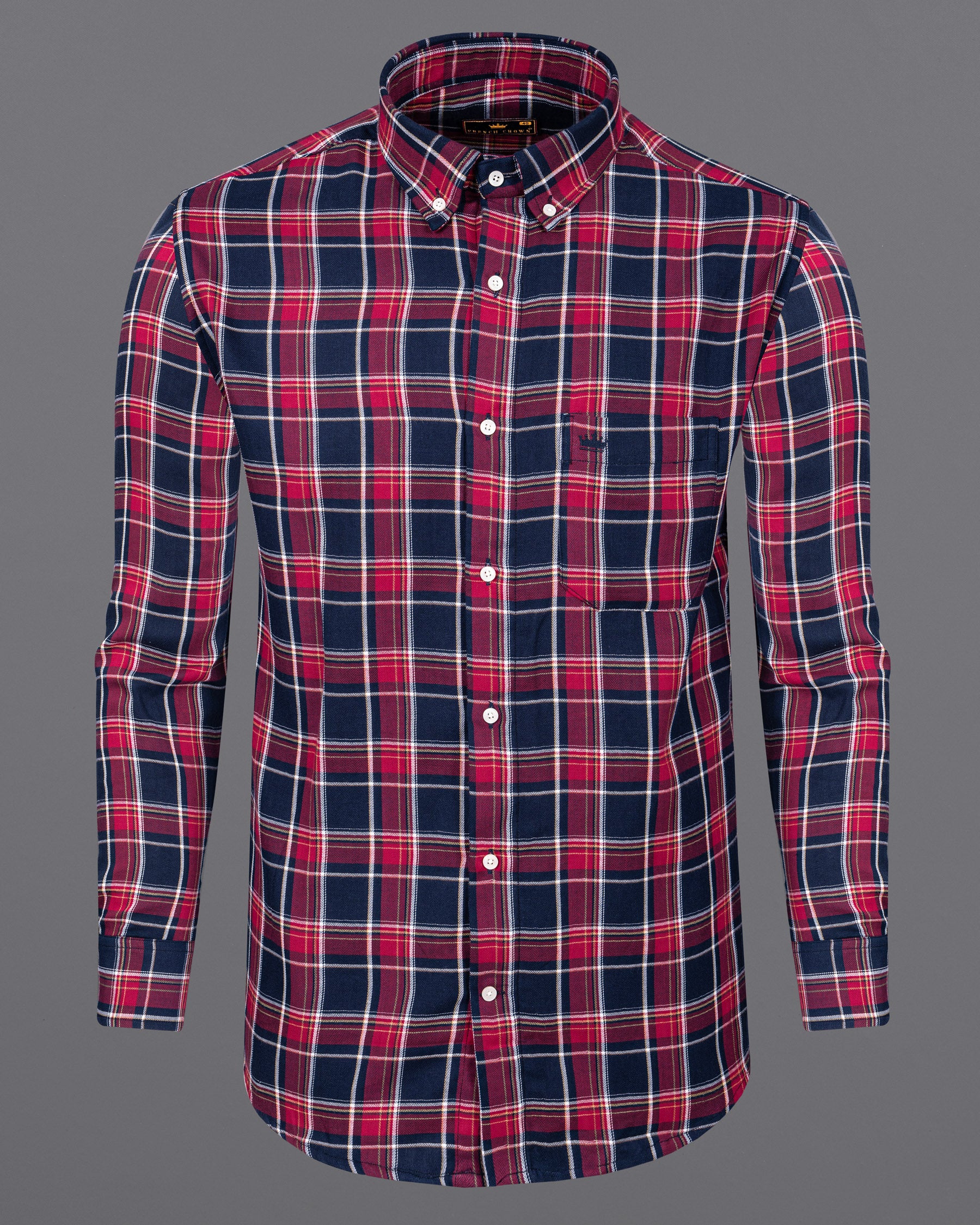 Shiraz Red and Big Stone Blue Plaid Herringbone Premium Cotton Shirt 5715-BD-38, 5715-BD-H-38, 5715-BD-39, 5715-BD-H-39, 5715-BD-40, 5715-BD-H-40, 5715-BD-42, 5715-BD-H-42, 5715-BD-44, 5715-BD-H-44, 5715-BD-46, 5715-BD-H-46, 5715-BD-48, 5715-BD-H-48, 5715-BD-50, 5715-BD-H-50, 5715-BD-52, 5715-BD-H-52