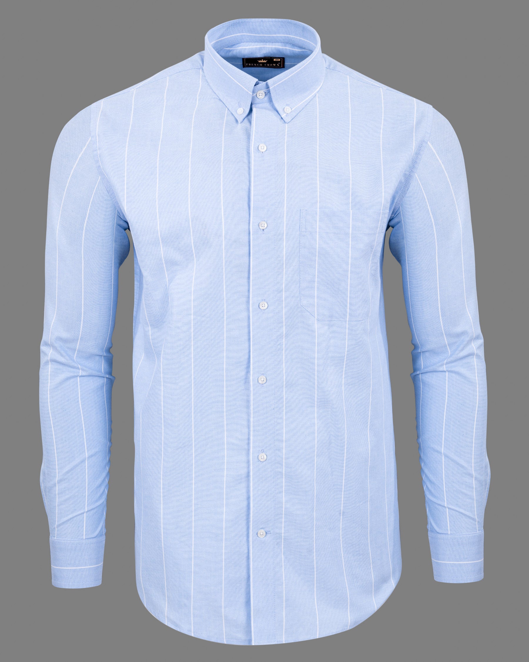 Spindle Blue Striped Royal Oxford Shirt 5730-BD-38, 5730-BD-H-38, 5730-BD-39, 5730-BD-H-39, 5730-BD-40, 5730-BD-H-40, 5730-BD-42, 5730-BD-H-42, 5730-BD-44, 5730-BD-H-44, 5730-BD-46, 5730-BD-H-46, 5730-BD-48, 5730-BD-H-48, 5730-BD-50, 5730-BD-H-50, 5730-BD-52, 5730-BD-H-52