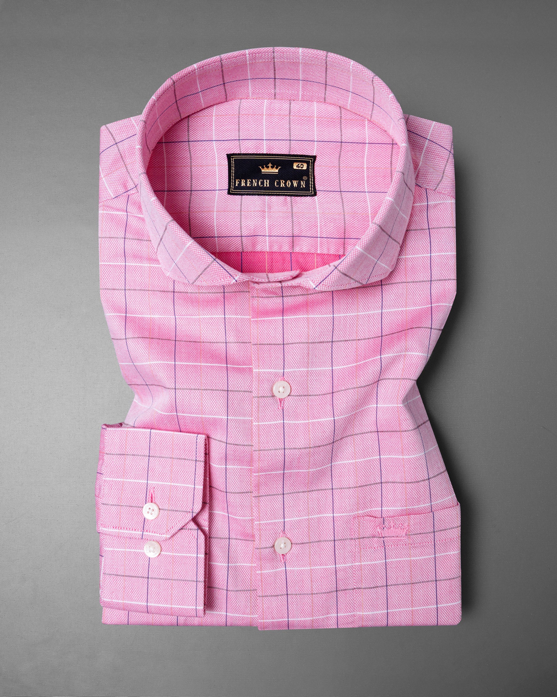 Cupid Pink Windowpane Dobby Textured Premium Giza Cotton Shirt 5737-CA-38, 5737-CA-H-38, 5737-CA-39, 5737-CA-H-39, 5737-CA-40, 5737-CA-H-40, 5737-CA-42, 5737-CA-H-42, 5737-CA-44, 5737-CA-H-44, 5737-CA-46, 5737-CA-H-46, 5737-CA-48, 5737-CA-H-48, 5737-CA-50, 5737-CA-H-50, 5737-CA-52, 5737-CA-H-52