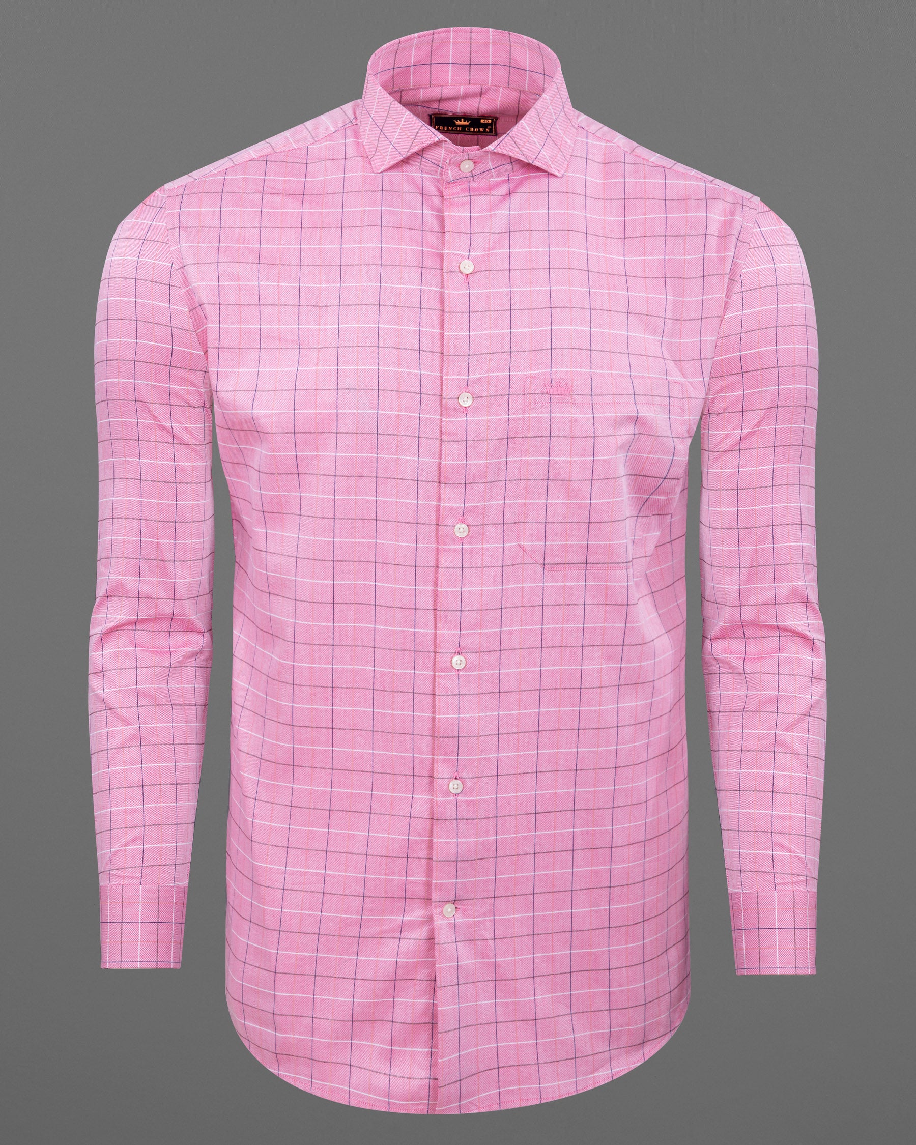 Cupid Pink Windowpane Dobby Textured Premium Giza Cotton Shirt 5737-CA-38, 5737-CA-H-38, 5737-CA-39, 5737-CA-H-39, 5737-CA-40, 5737-CA-H-40, 5737-CA-42, 5737-CA-H-42, 5737-CA-44, 5737-CA-H-44, 5737-CA-46, 5737-CA-H-46, 5737-CA-48, 5737-CA-H-48, 5737-CA-50, 5737-CA-H-50, 5737-CA-52, 5737-CA-H-52