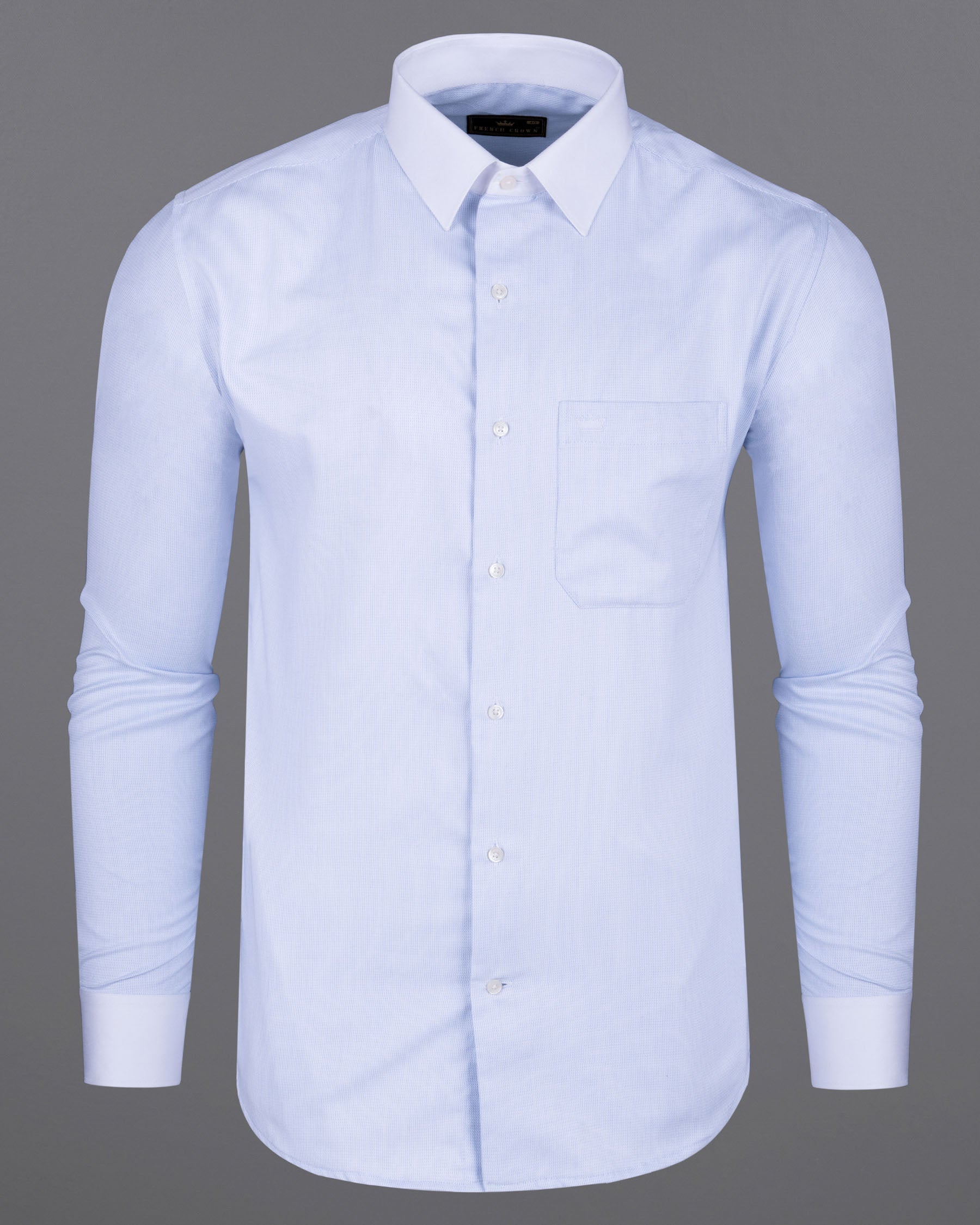 Sky Dobby Textured Premium Giza Cotton Shirt 5760-WCC-38, 5760-WCC-H-38, 5760-WCC-39, 5760-WCC-H-39, 5760-WCC-40, 5760-WCC-H-40, 5760-WCC-42, 5760-WCC-H-42, 5760-WCC-44, 5760-WCC-H-44, 5760-WCC-46, 5760-WCC-H-46, 5760-WCC-48, 5760-WCC-H-48, 5760-WCC-50, 5760-WCC-H-50, 5760-WCC-52, 5760-WCC-H-52