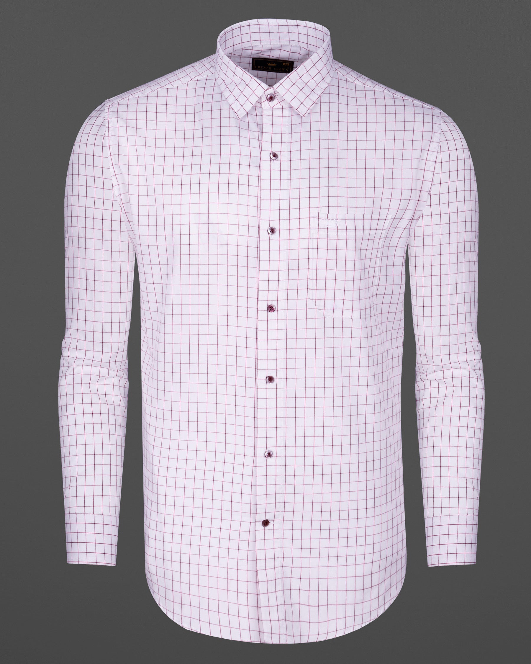 Bright white with red Windowpane Premium Cotton Shirt 5768-MN-38, 5768-MN-H-38, 5768-MN-39, 5768-MN-H-39, 5768-MN-40, 5768-MN-H-40, 5768-MN-42, 5768-MN-H-42, 5768-MN-44, 5768-MN-H-44, 5768-MN-46, 5768-MN-H-46, 5768-MN-48, 5768-MN-H-48, 5768-MN-50, 5768-MN-H-50, 5768-MN-52, 5768-MN-H-52