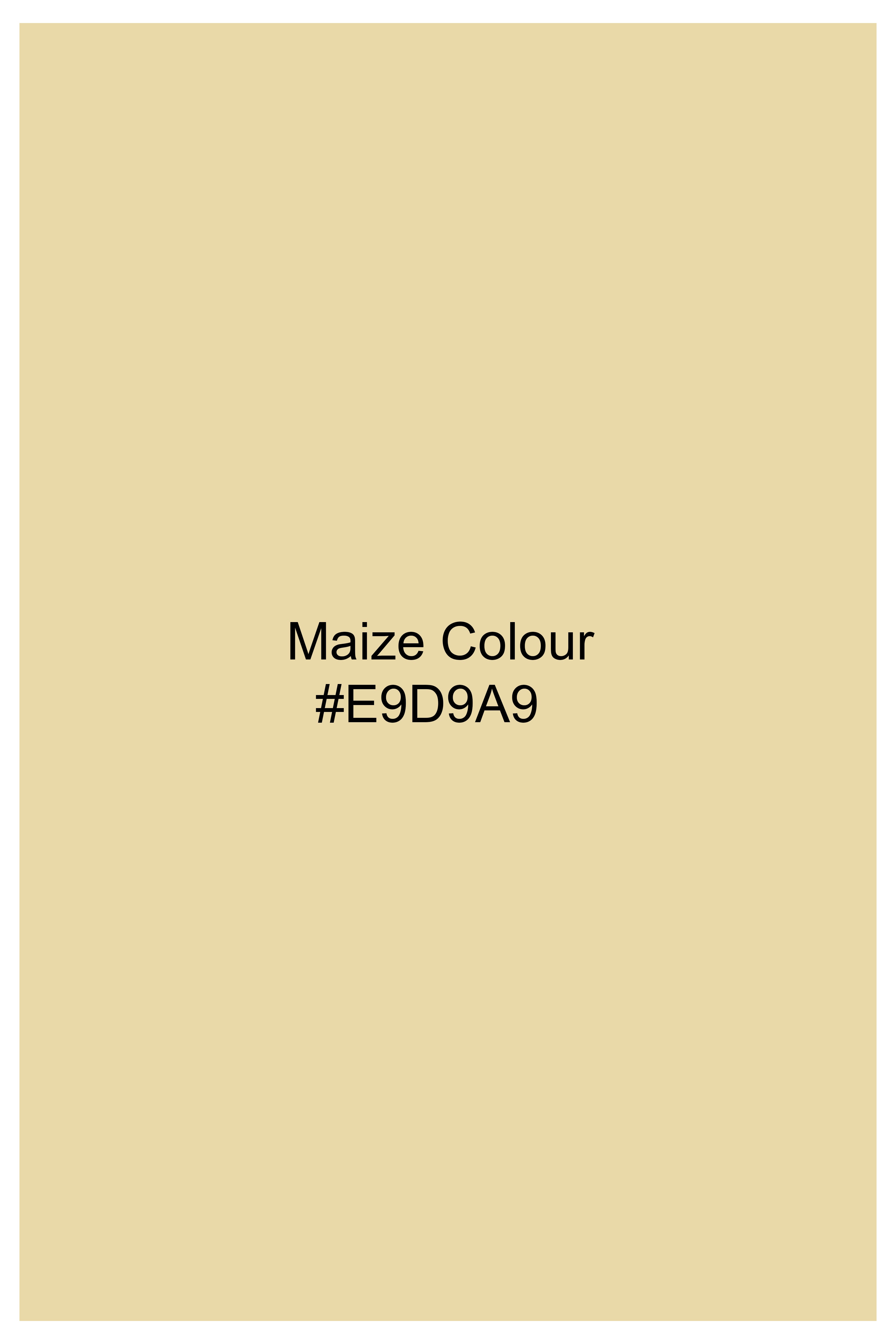 Maize Brown Hand Painted Luxurious Linen Designer Shirt