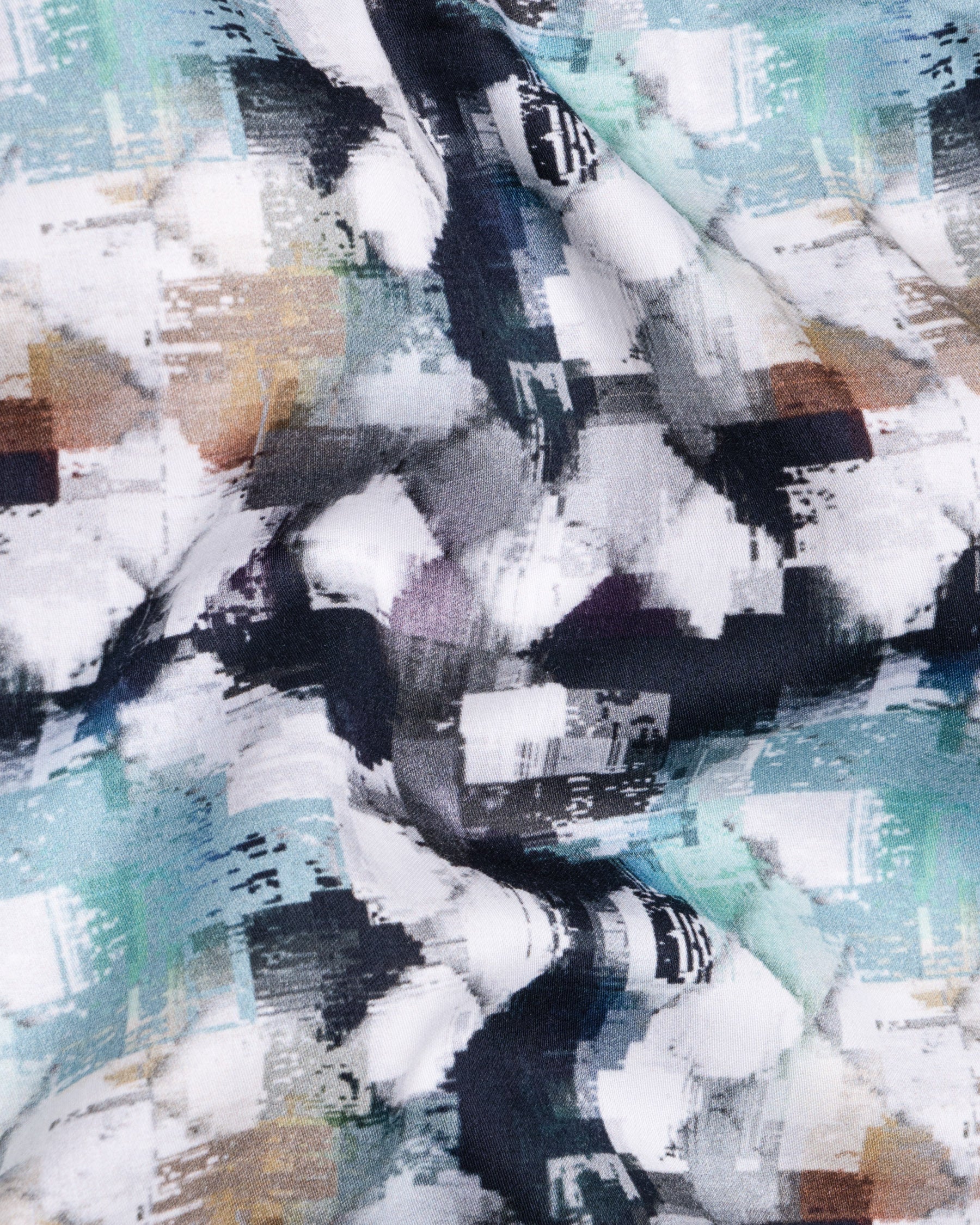 White with Black and Mint Squares Print Super Soft Premium Cotton Shirt 5800-BLK-38, 5800-BLK-H-38, 5800-BLK-39, 5800-BLK-H-39, 5800-BLK-40, 5800-BLK-H-40, 5800-BLK-42, 5800-BLK-H-42, 5800-BLK-44, 5800-BLK-H-44, 5800-BLK-46, 5800-BLK-H-46, 5800-BLK-48, 5800-BLK-H-48, 5800-BLK-50, 5800-BLK-H-50, 5800-BLK-52, 5800-BLK-H-52