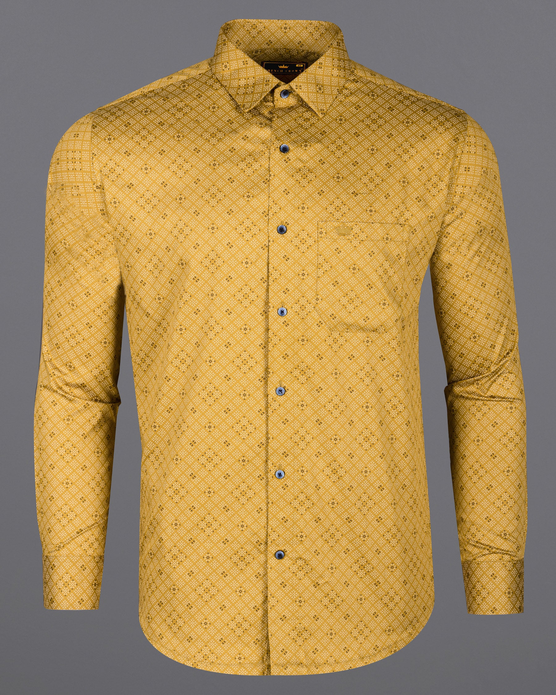 Anzac Yellow Printed Super Soft Premium Cotton Shirt 5801-BLE-38, 5801-BLE-H-38, 5801-BLE-39, 5801-BLE-H-39, 5801-BLE-40, 5801-BLE-H-40, 5801-BLE-42, 5801-BLE-H-42, 5801-BLE-44, 5801-BLE-H-44, 5801-BLE-46, 5801-BLE-H-46, 5801-BLE-48, 5801-BLE-H-48, 5801-BLE-50, 5801-BLE-H-50, 5801-BLE-52, 5801-BLE-H-52