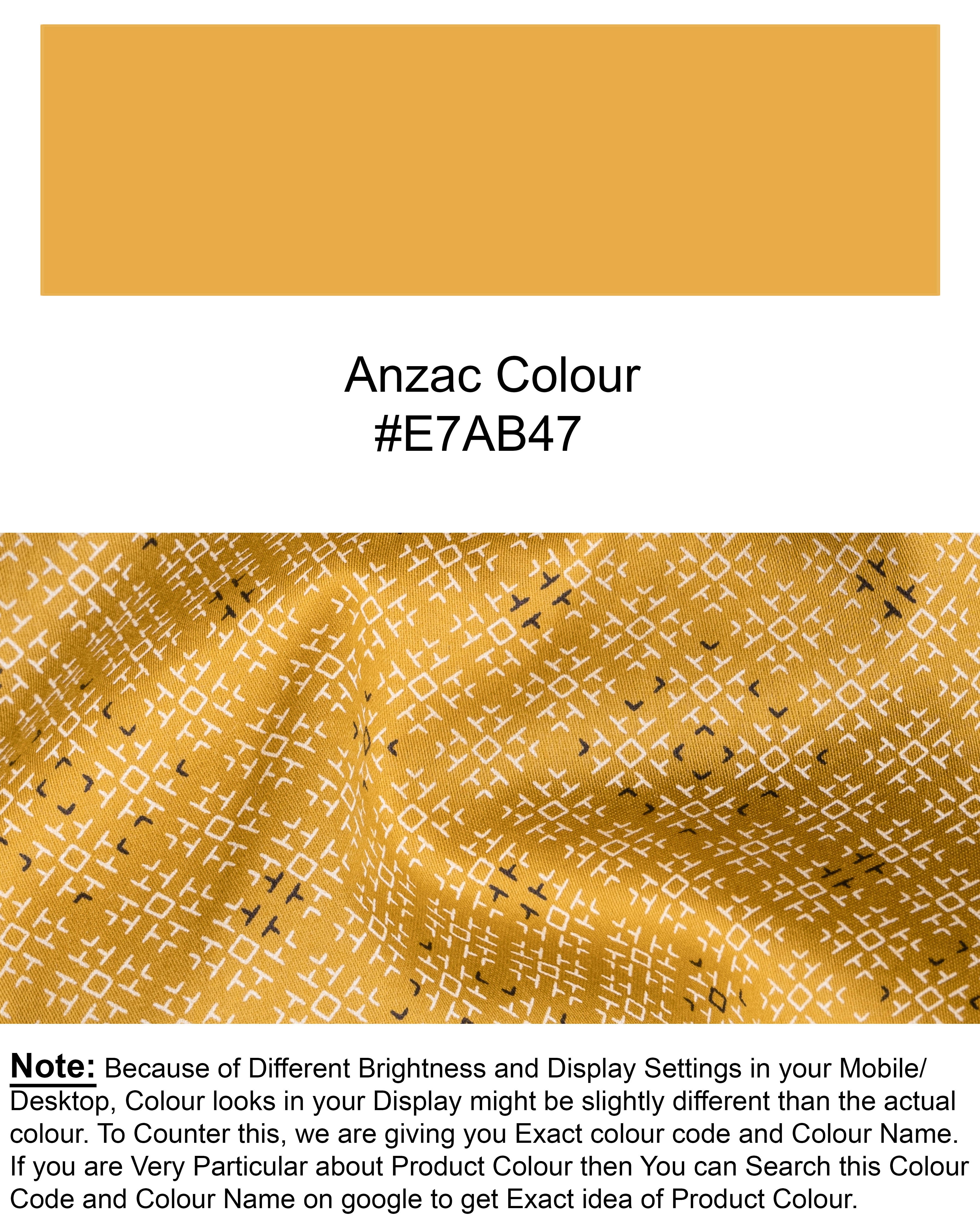 Anzac Yellow Printed Super Soft Premium Cotton Shirt 5801-BLE-38, 5801-BLE-H-38, 5801-BLE-39, 5801-BLE-H-39, 5801-BLE-40, 5801-BLE-H-40, 5801-BLE-42, 5801-BLE-H-42, 5801-BLE-44, 5801-BLE-H-44, 5801-BLE-46, 5801-BLE-H-46, 5801-BLE-48, 5801-BLE-H-48, 5801-BLE-50, 5801-BLE-H-50, 5801-BLE-52, 5801-BLE-H-52