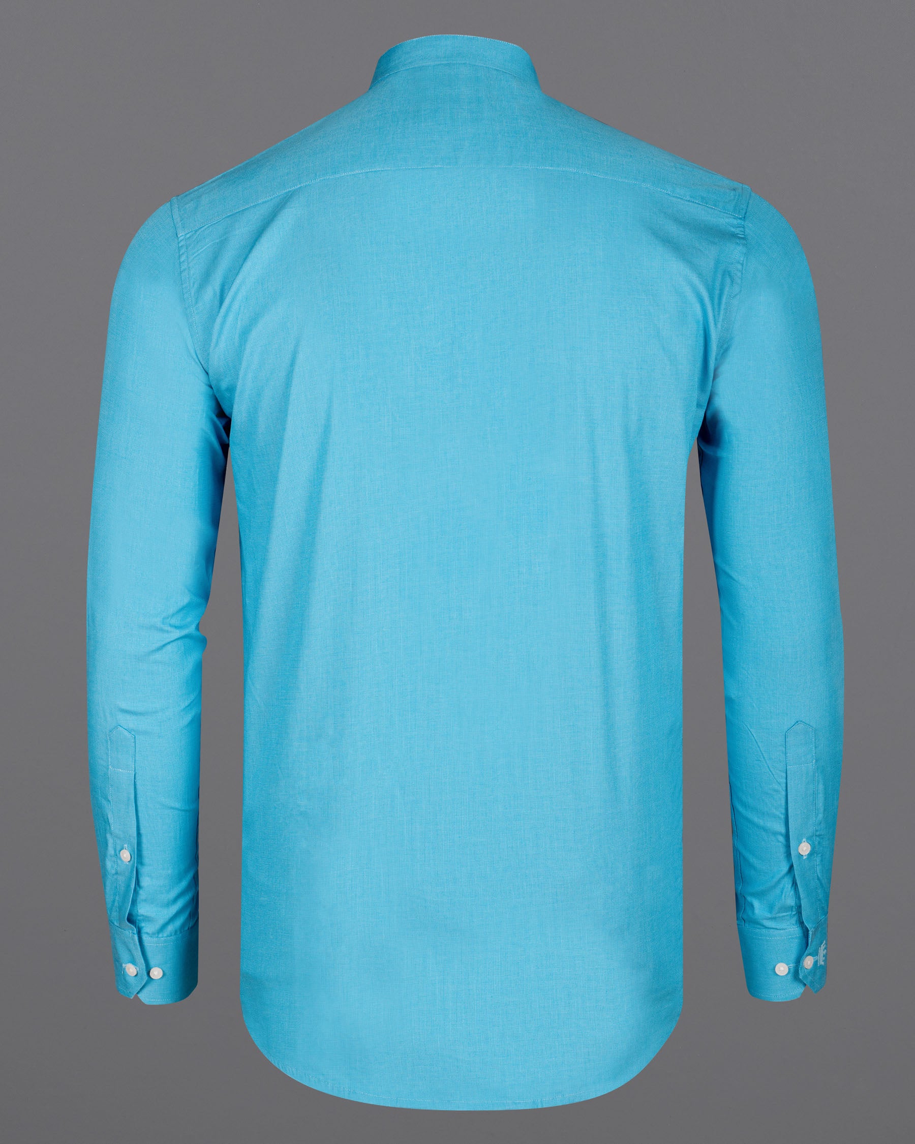 Viking Blue Formal/Casual Plain-Solid Premium Cotton Shirt For Men