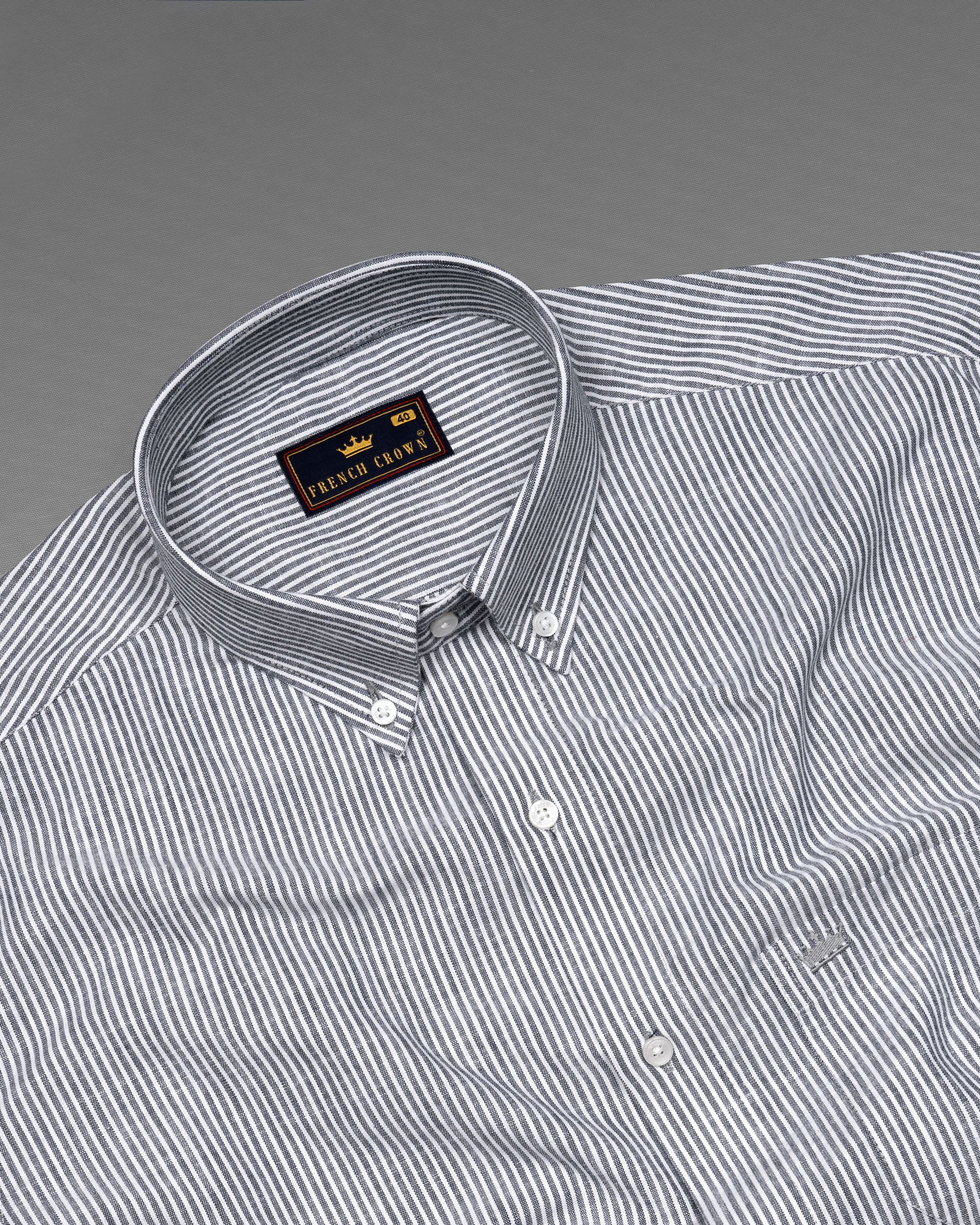 Bright White with Jade Black Striped Heavyweight Royal Oxford Shirt 5816-BD-38, 5816-BD-H-38, 5816-BD-39, 5816-BD-H-39, 5816-BD-40, 5816-BD-H-40, 5816-BD-42, 5816-BD-H-42, 5816-BD-44, 5816-BD-H-44, 5816-BD-46, 5816-BD-H-46, 5816-BD-48, 5816-BD-H-48, 5816-BD-50, 5816-BD-H-50, 5816-BD-52, 5816-BD-H-52