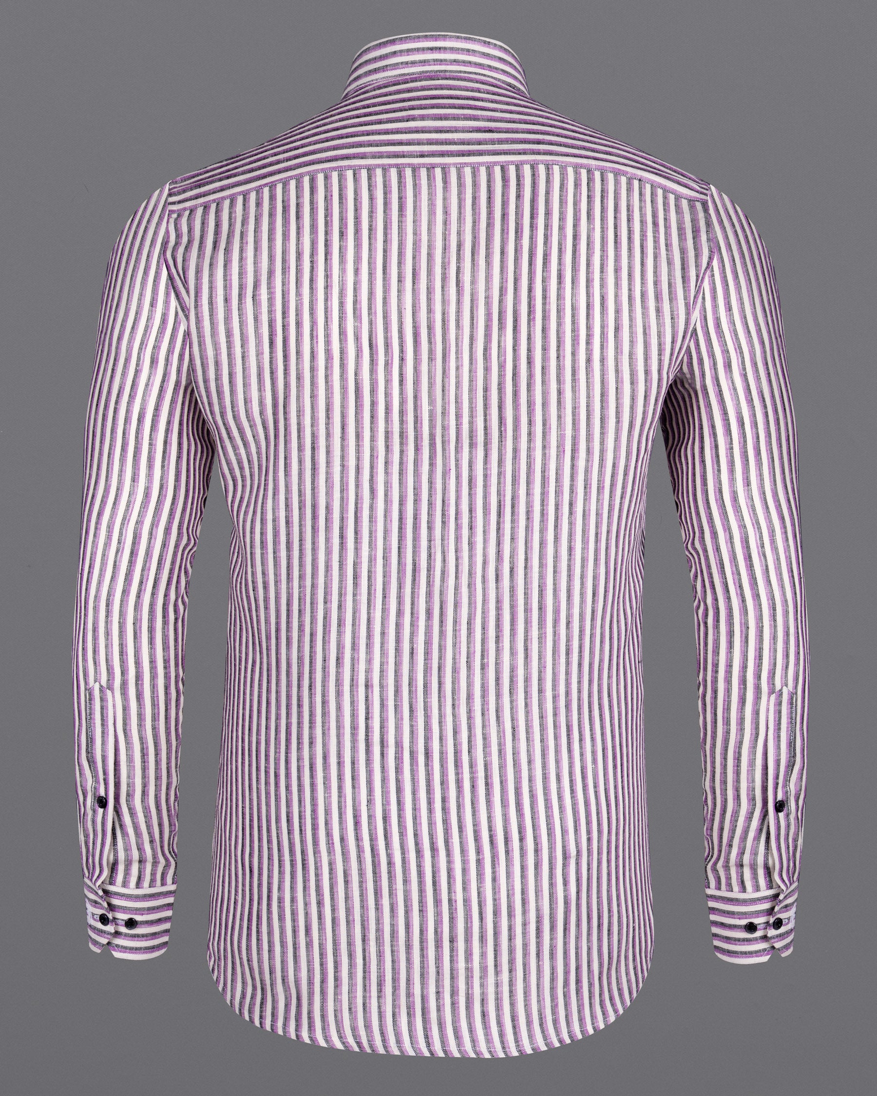 Jade Black with Purple and white Striped Luxurious Linen Shirt 5824-BD-BLK-38, 5824-BD-BLK-H-38, 5824-BD-BLK-39, 5824-BD-BLK-H-39, 5824-BD-BLK-40, 5824-BD-BLK-H-40, 5824-BD-BLK-42, 5824-BD-BLK-H-42, 5824-BD-BLK-44, 5824-BD-BLK-H-44, 5824-BD-BLK-46, 5824-BD-BLK-H-46, 5824-BD-BLK-48, 5824-BD-BLK-H-48, 5824-BD-BLK-50, 5824-BD-BLK-H-50, 5824-BD-BLK-52, 5824-BD-BLK-H-52