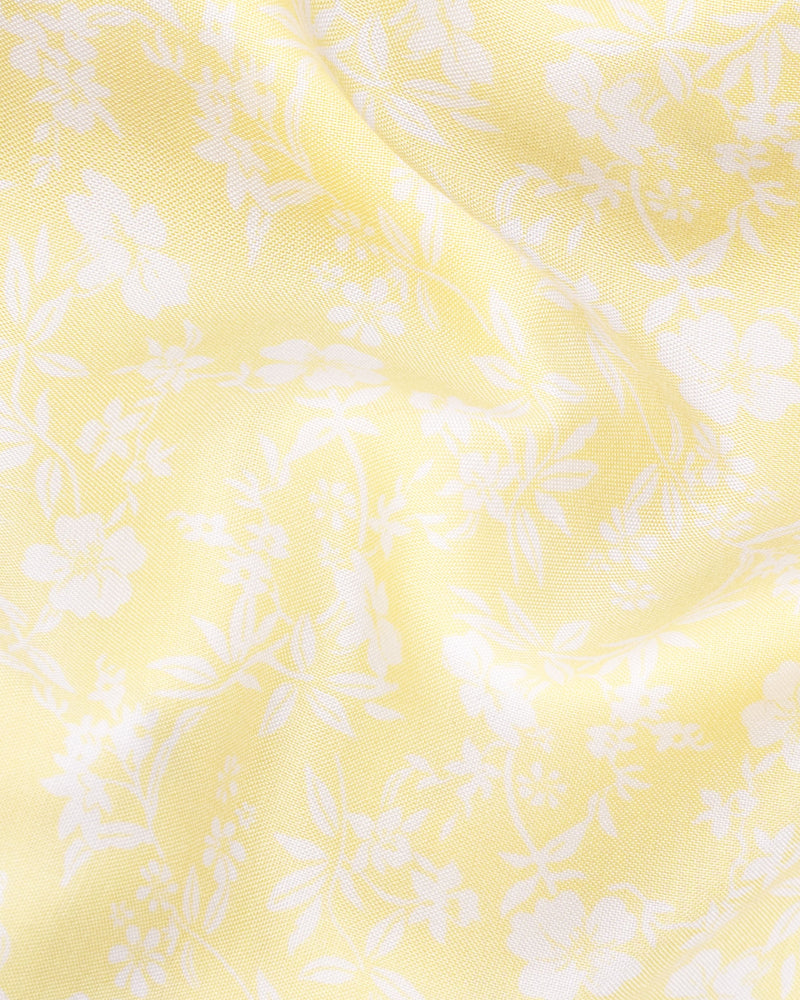 Astra Yellow Floral Printed Premium Tencel Shirt 5856-KS-38, 5856-KS-H-38, 5856-KS-39, 5856-KS-H-39, 5856-KS-40, 5856-KS-H-40, 5856-KS-42, 5856-KS-H-42, 5856-KS-44, 5856-KS-H-44, 5856-KS-46, 5856-KS-H-46, 5856-KS-48, 5856-KS-H-48, 5856-KS-50, 5856-KS-H-50, 5856-KS-52, 5856-KS-H-52
