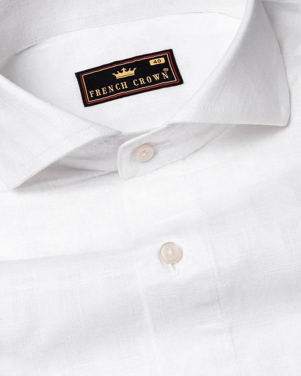 Bright White dobby Textured Luxurious Linen Shirt 5931-CA-38, 5931-CA-H-38, 5931-CA-39, 5931-CA-H-39, 5931-CA-40, 5931-CA-H-40, 5931-CA-42, 5931-CA-H-42, 5931-CA-44, 5931-CA-H-44, 5931-CA-46, 5931-CA-H-46, 5931-CA-48, 5931-CA-H-48, 5931-CA-50, 5931-CA-H-50, 5931-CA-52, 5931-CA-H-52
