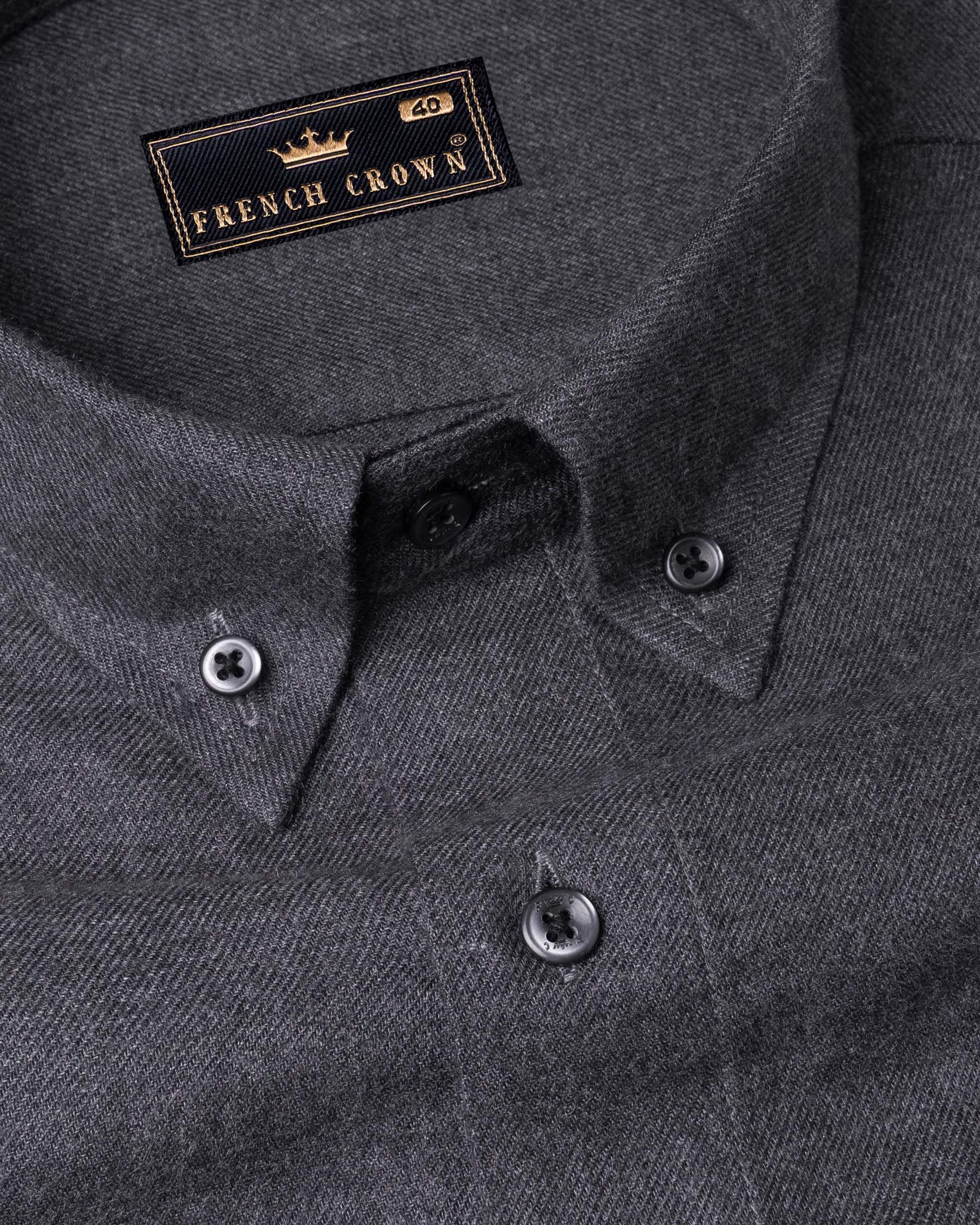 Ninja Gray Premium Cotton Flannel Shirt 5947-BD-BLK-38, 5947-BD-BLK-H-38, 5947-BD-BLK-39, 5947-BD-BLK-H-39, 5947-BD-BLK-40, 5947-BD-BLK-H-40, 5947-BD-BLK-42, 5947-BD-BLK-H-42, 5947-BD-BLK-44, 5947-BD-BLK-H-44, 5947-BD-BLK-46, 5947-BD-BLK-H-46, 5947-BD-BLK-48, 5947-BD-BLK-H-48, 5947-BD-BLK-50, 5947-BD-BLK-H-50, 5947-BD-BLK-52, 5947-BD-BLK-H-52