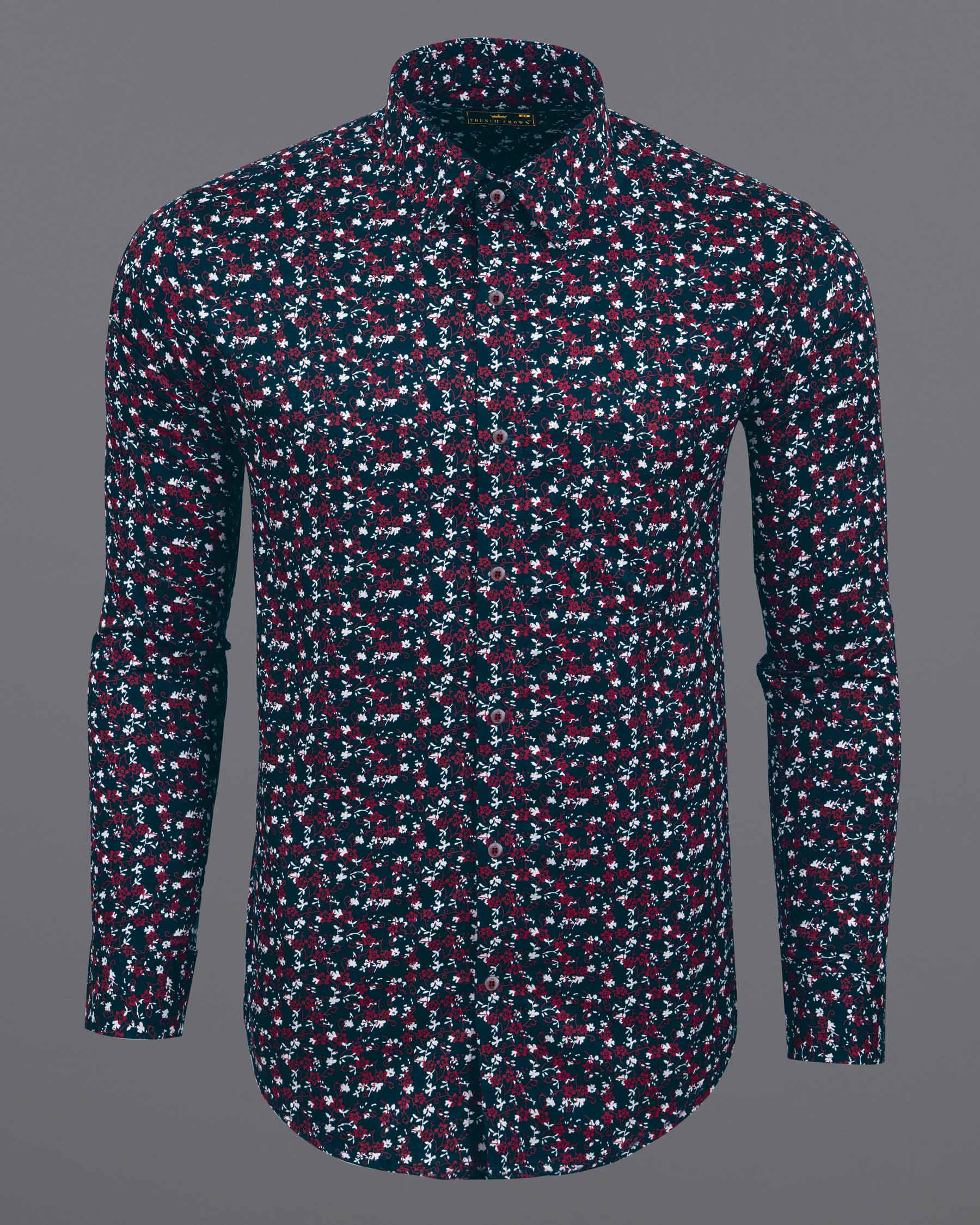 Sapphire Blue Floral Printed Royal Oxford Shirt 5960-MN-38, 5960-MN-H-38, 5960-MN-39, 5960-MN-H-39, 5960-MN-40, 5960-MN-H-40, 5960-MN-42, 5960-MN-H-42, 5960-MN-44, 5960-MN-H-44, 5960-MN-46, 5960-MN-H-46, 5960-MN-48, 5960-MN-H-48, 5960-MN-50, 5960-MN-H-50, 5960-MN-52, 5960-MN-H-52