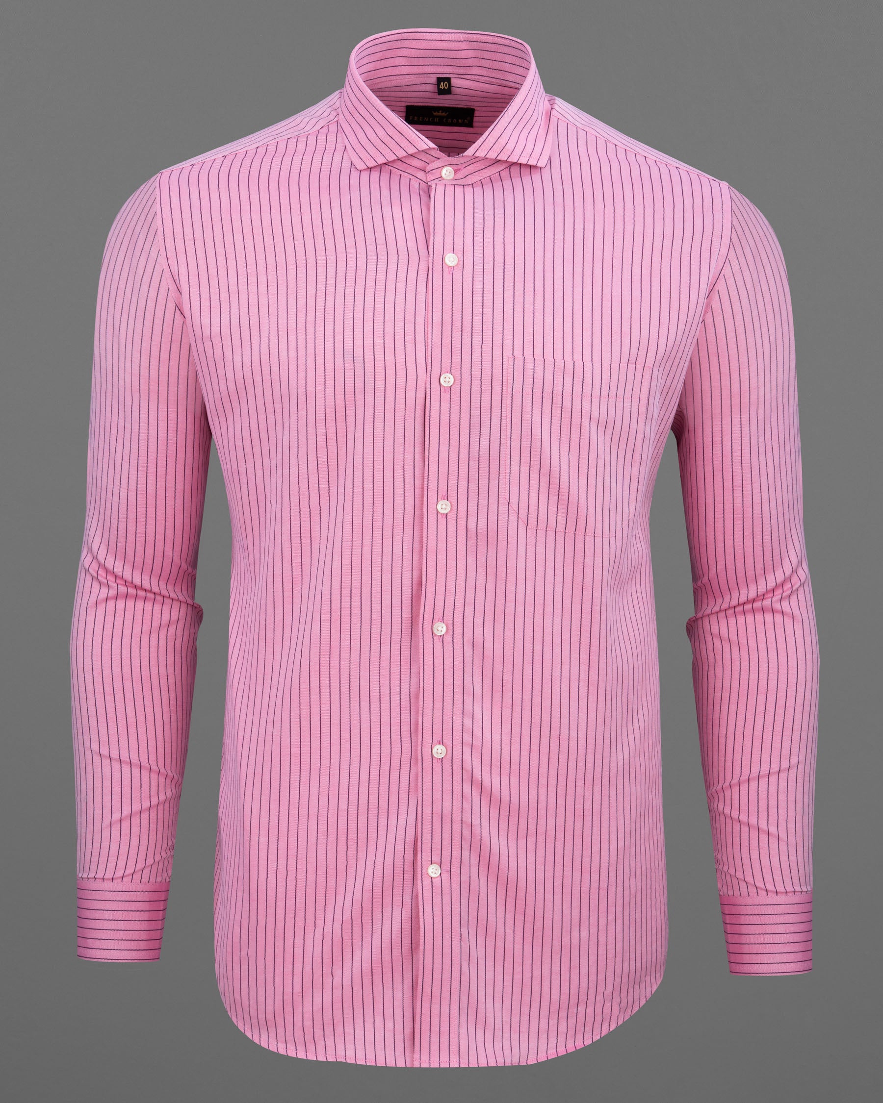 Pink Twill Striped Premium Cotton Shirt 5962-CA-38, 5962-CA-H-38, 5962-CA-39, 5962-CA-H-39, 5962-CA-40, 5962-CA-H-40, 5962-CA-42, 5962-CA-H-42, 5962-CA-44, 5962-CA-H-44, 5962-CA-46, 5962-CA-H-46, 5962-CA-48, 5962-CA-H-48, 5962-CA-50, 5962-CA-H-50, 5962-CA-52, 5962-CA-H-52