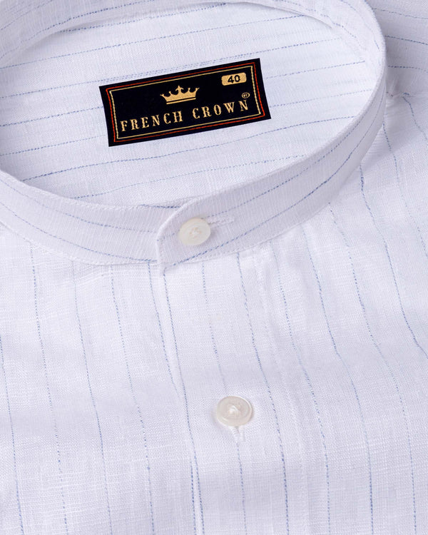 Bright White Striped Luxurious Linen Shirt 5981-M-38, 5981-M-H-38, 5981-M-39, 5981-M-H-39, 5981-M-40, 5981-M-H-40, 5981-M-42, 5981-M-H-42, 5981-M-44, 5981-M-H-44, 5981-M-46, 5981-M-H-46, 5981-M-48, 5981-M-H-48, 5981-M-50, 5981-M-H-50, 5981-M-52, 5981-M-H-52