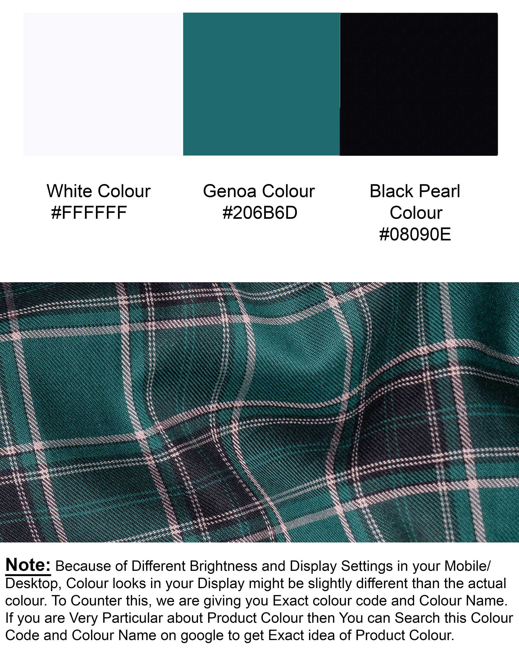 Genoa Green Twill Plaid Premium Cotton Shirt 6033-BLK-38, 6033-BLK-H-38, 6033-BLK-39, 6033-BLK-H-39, 6033-BLK-40, 6033-BLK-H-40, 6033-BLK-42, 6033-BLK-H-42, 6033-BLK-44, 6033-BLK-H-44, 6033-BLK-46, 6033-BLK-H-46, 6033-BLK-48, 6033-BLK-H-48, 6033-BLK-50, 6033-BLK-H-50, 6033-BLK-52, 6033-BLK-H-52