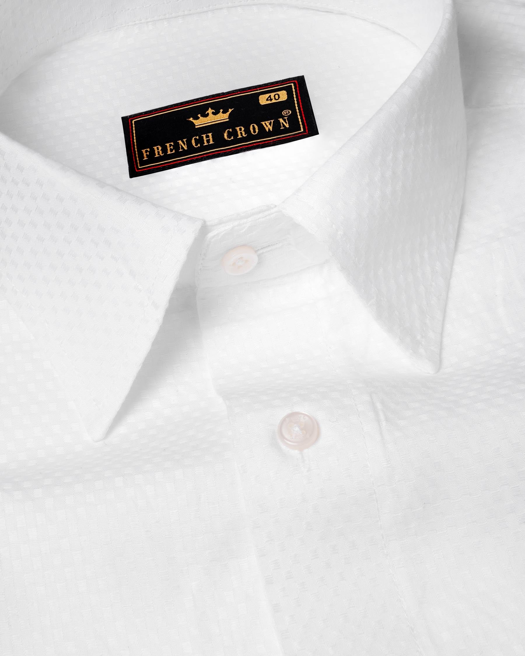 Bright White Dobby Textured Premium Giza Cotton Shirt 6086-38, 6086-H-38, 6086-39, 6086-H-39, 6086-40, 6086-H-40, 6086-42, 6086-H-42, 6086-44, 6086-H-44, 6086-46, 6086-H-46, 6086-48, 6086-H-48, 6086-50, 6086-H-50, 6086-52, 6086-H-52